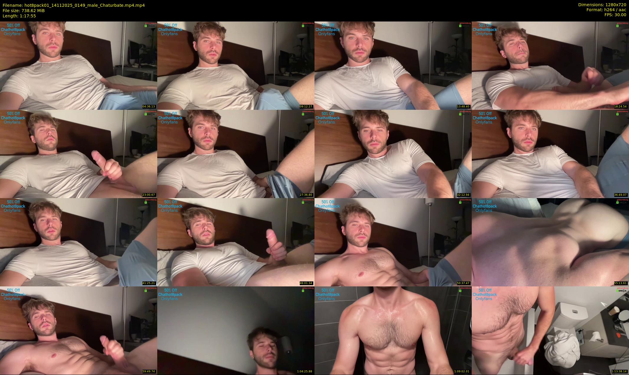 hot8pack01 — 78 minute Chaturbate male cam show recording, 720p, Nov 14, 2025