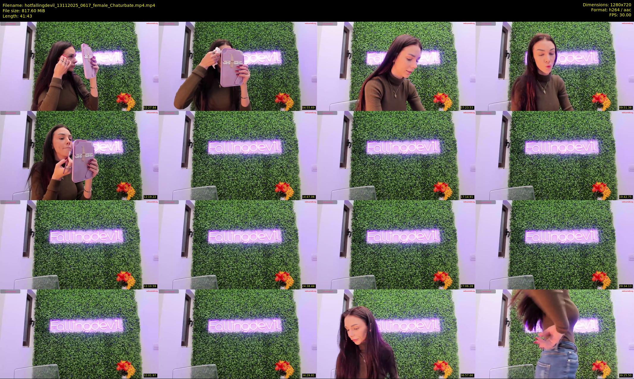 hotfallingdevil — 42 minute Chaturbate female cam show recording, 720p, Nov 13, 2025
