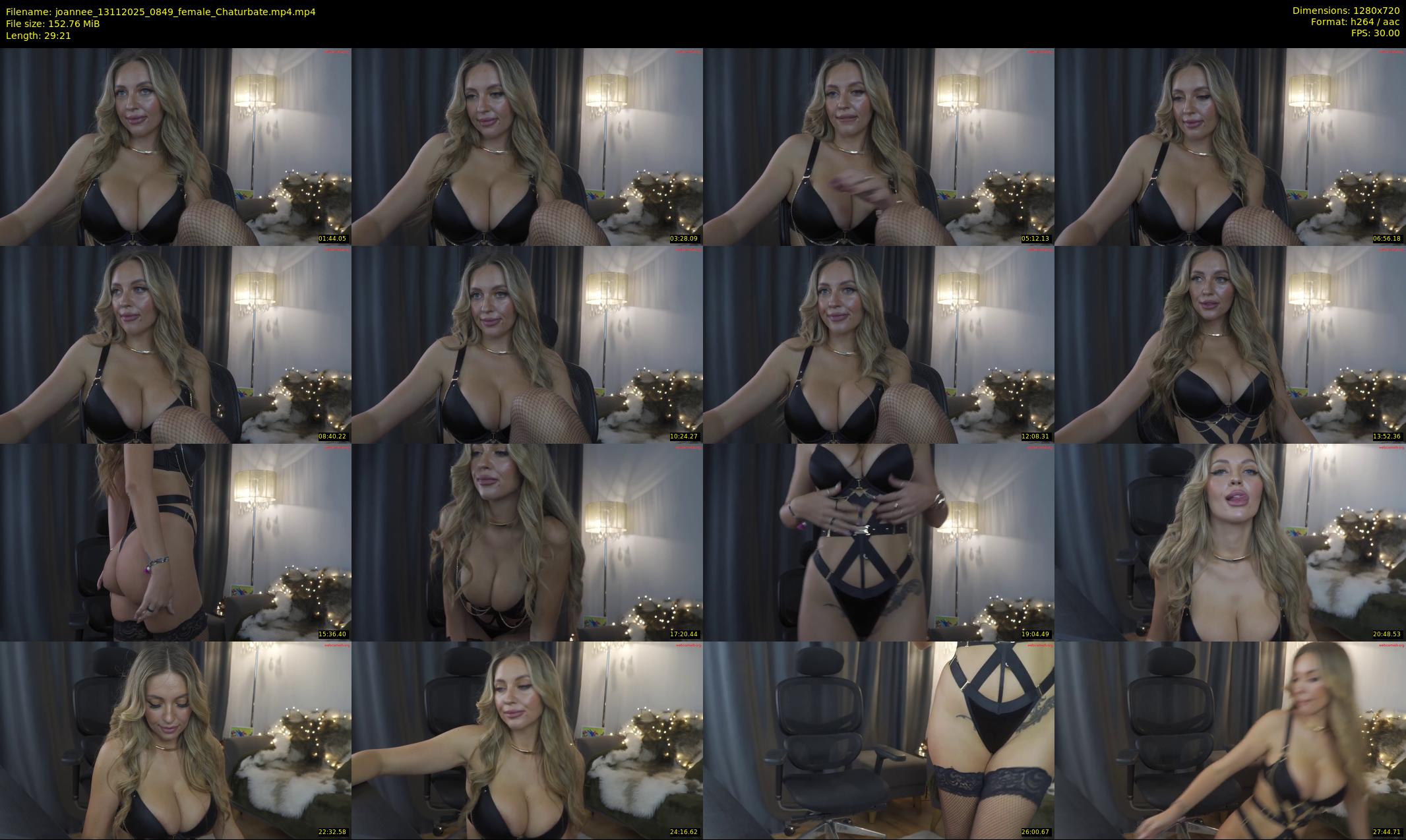 joannee — 30 minute Chaturbate female cam show recording, 720p, Nov 13, 2025