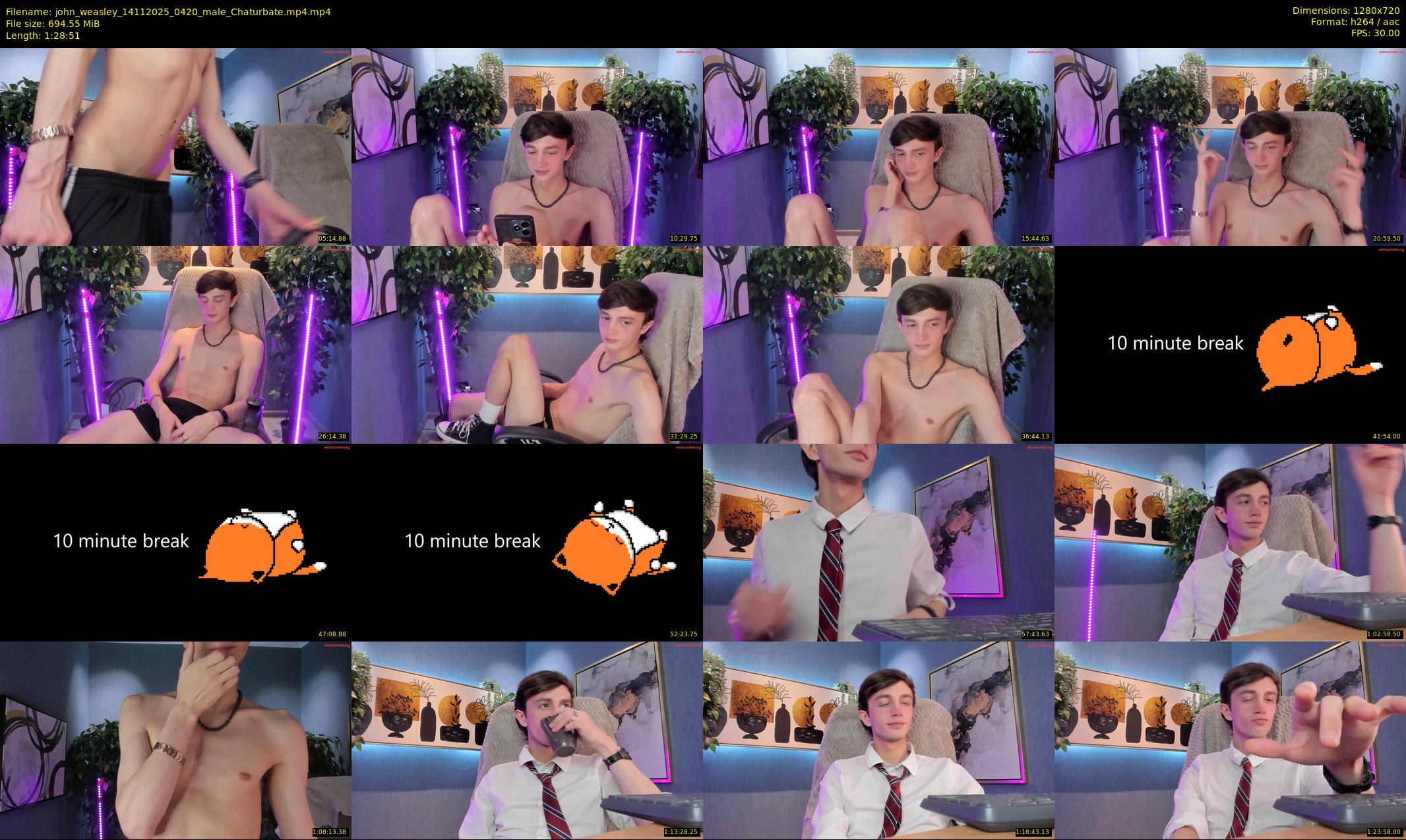 john_weasley — 89 minute Chaturbate male cam show recording, 720p, Nov 14, 2025