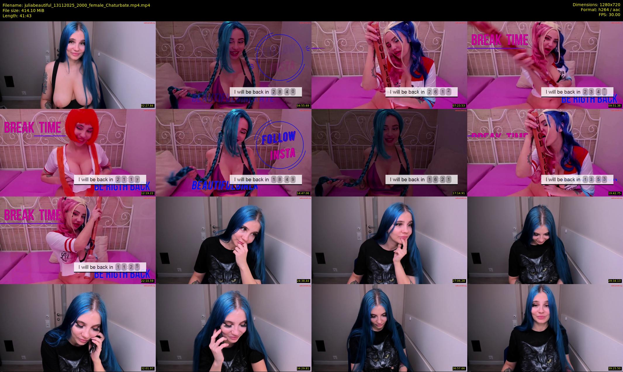 juliabeautiful — 42 minute Chaturbate female cam show recording, 720p, Nov 13, 2025
