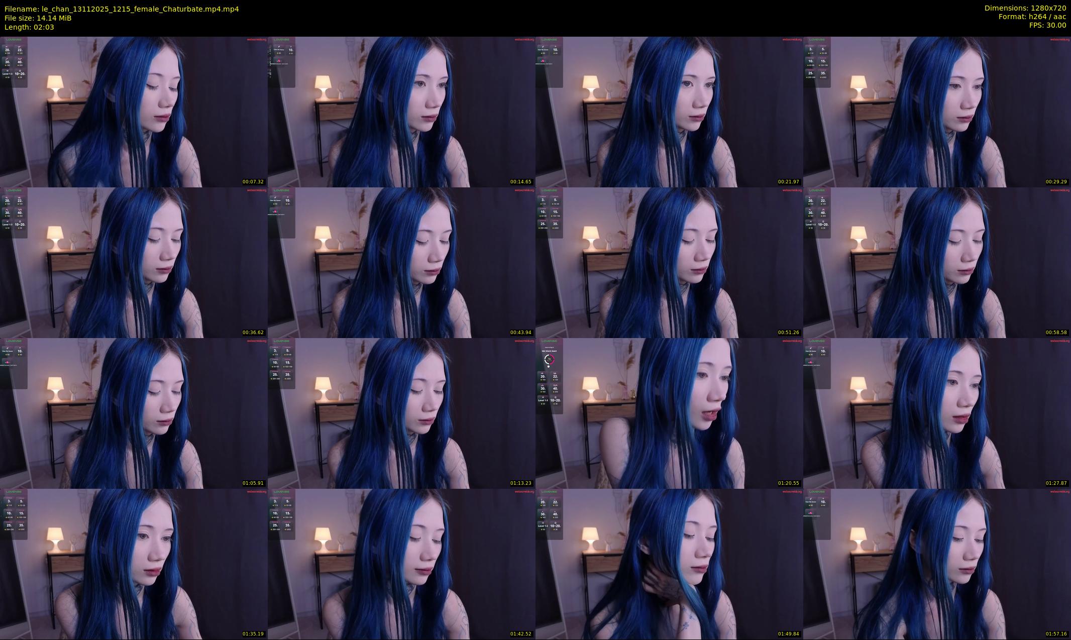 le_chan — 3 minute Chaturbate female cam show recording, 720p, Nov 13, 2025