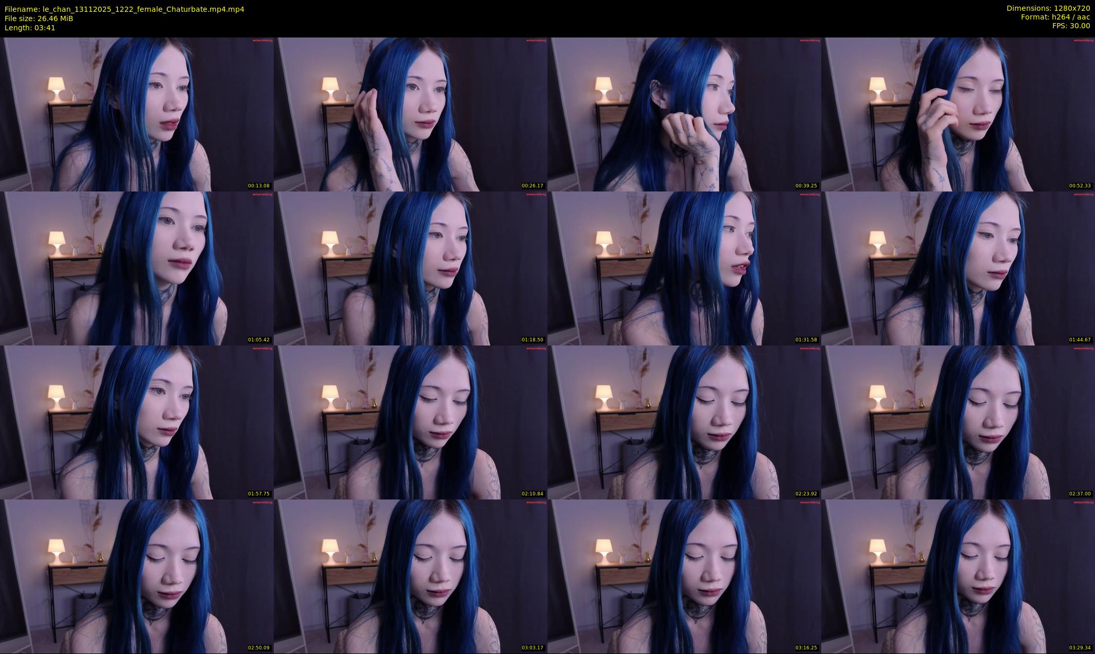 le_chan — 4 minute Chaturbate female cam show recording, 720p, Nov 13, 2025