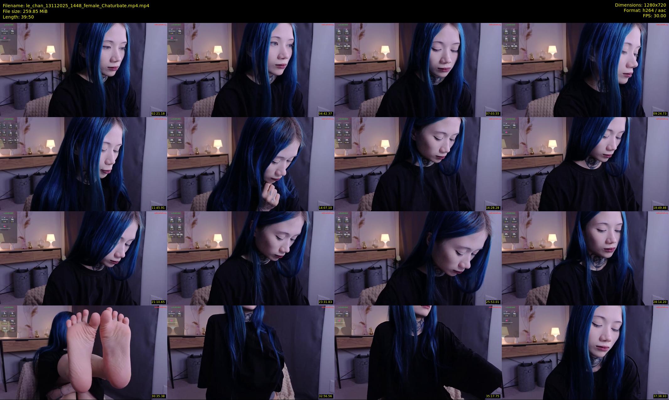 le_chan — 40 minute Chaturbate female cam show recording, 720p, Nov 13, 2025
