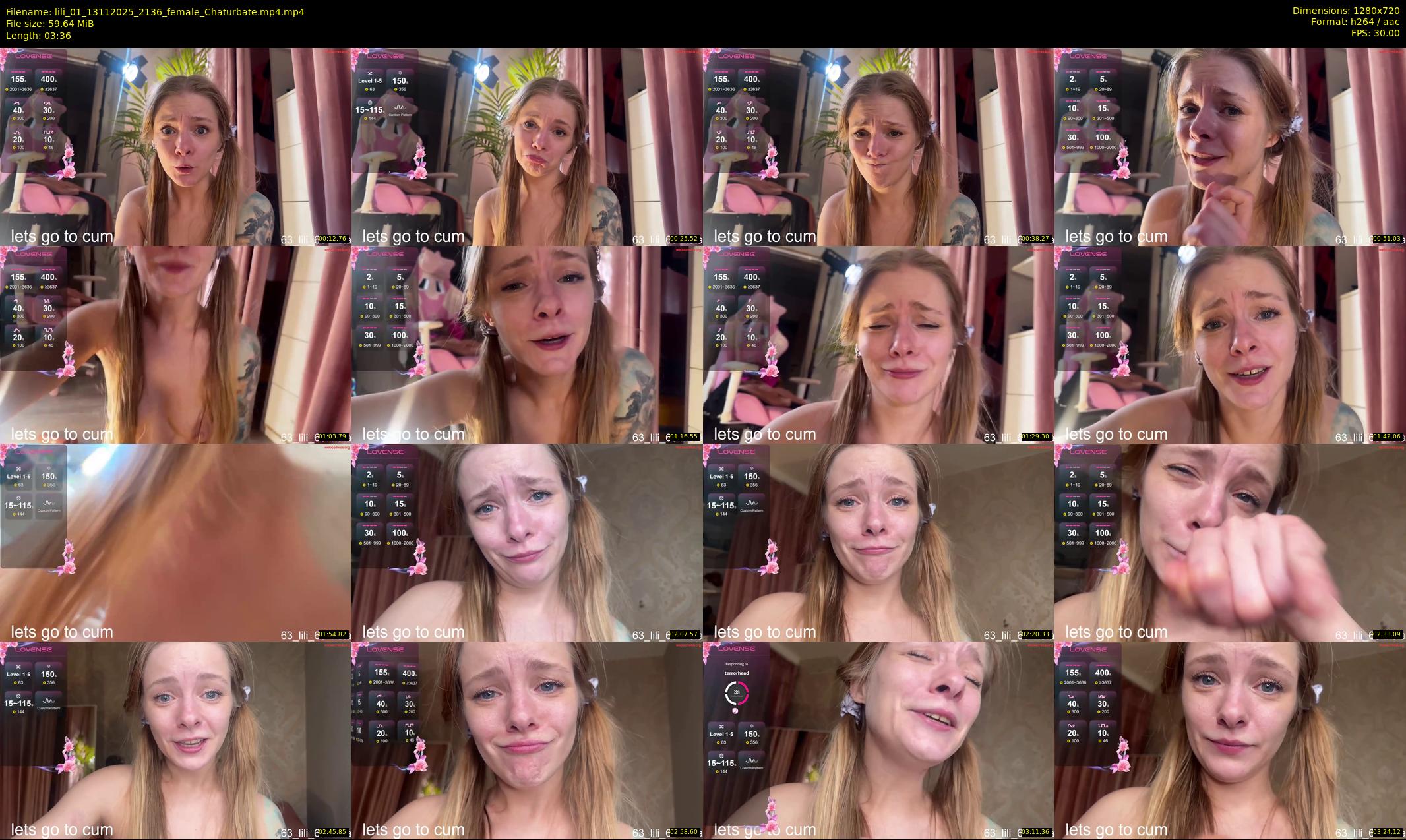 lili_01 — 4 minute Chaturbate female cam show recording, 720p, Nov 13, 2025