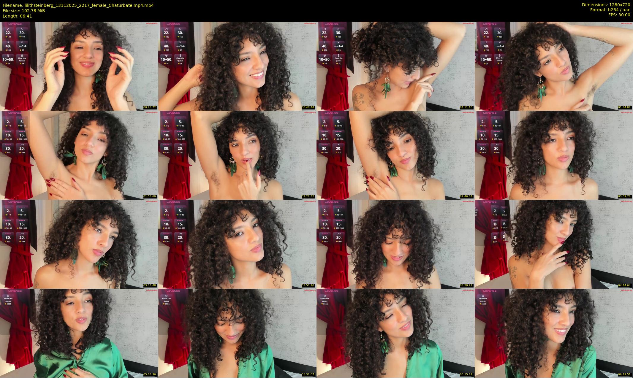 lilithsteinberg — 7 minute Chaturbate female cam show recording, 720p, Nov 13, 2025