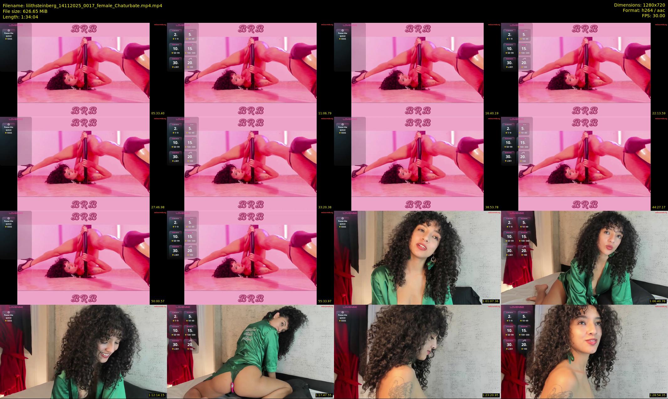 lilithsteinberg — 95 minute Chaturbate female cam show recording, 720p, Nov 14, 2025