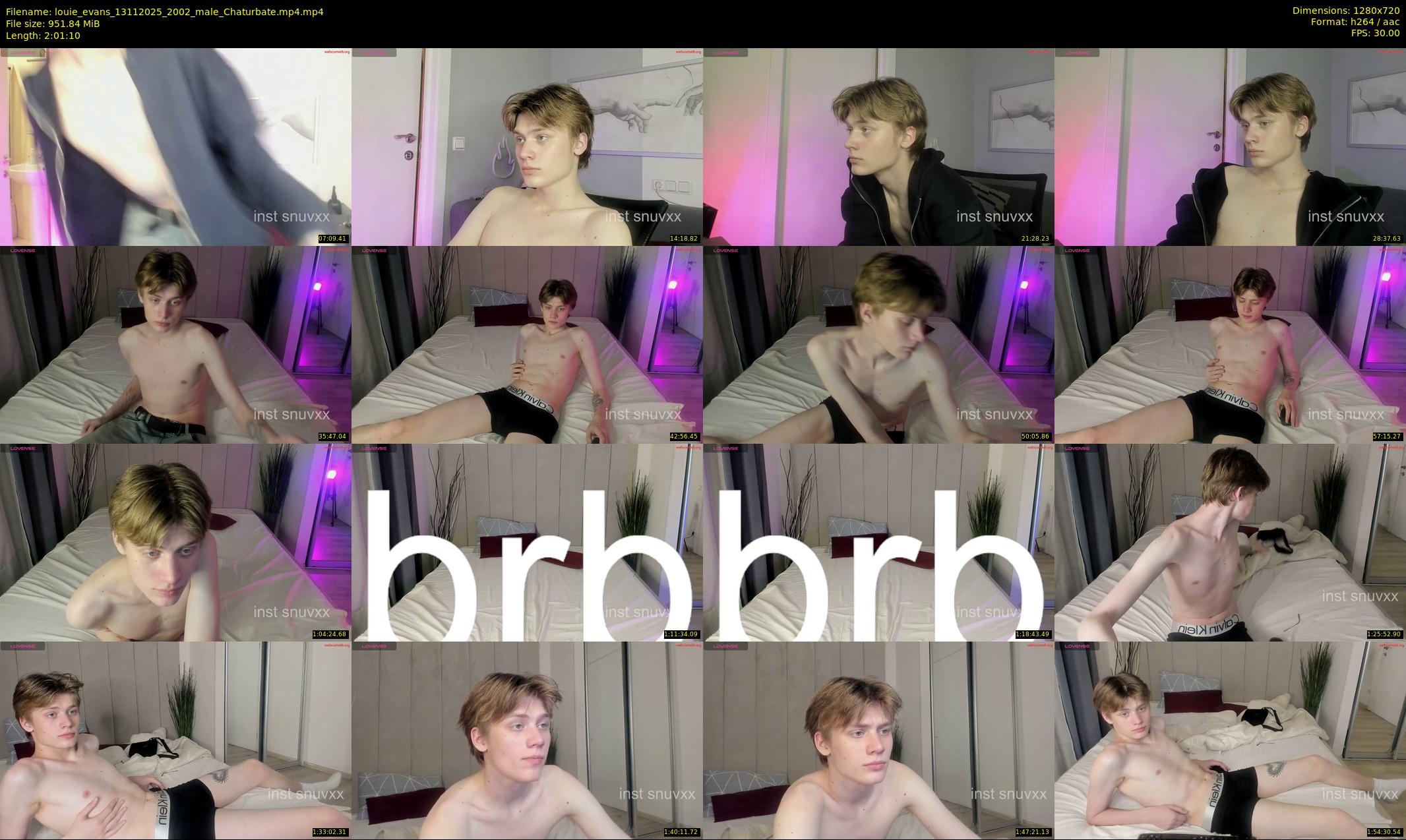louie_evans — 122 minute Chaturbate male cam show recording, 720p, Nov 13, 2025