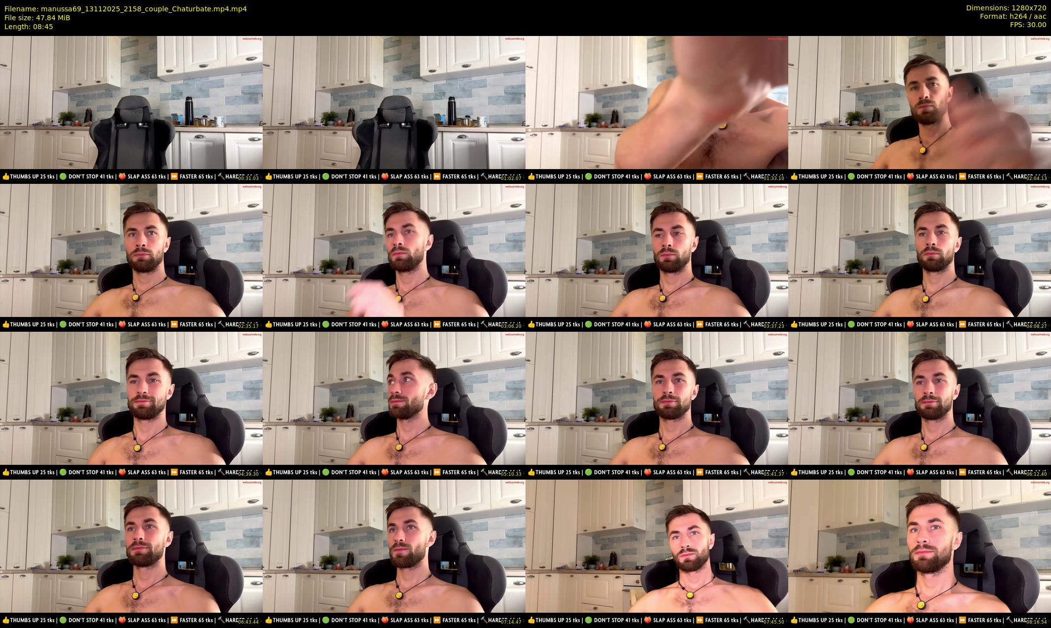 manussa69 — 9 minute Chaturbate couple cam show recording, 720p, Nov 13, 2025