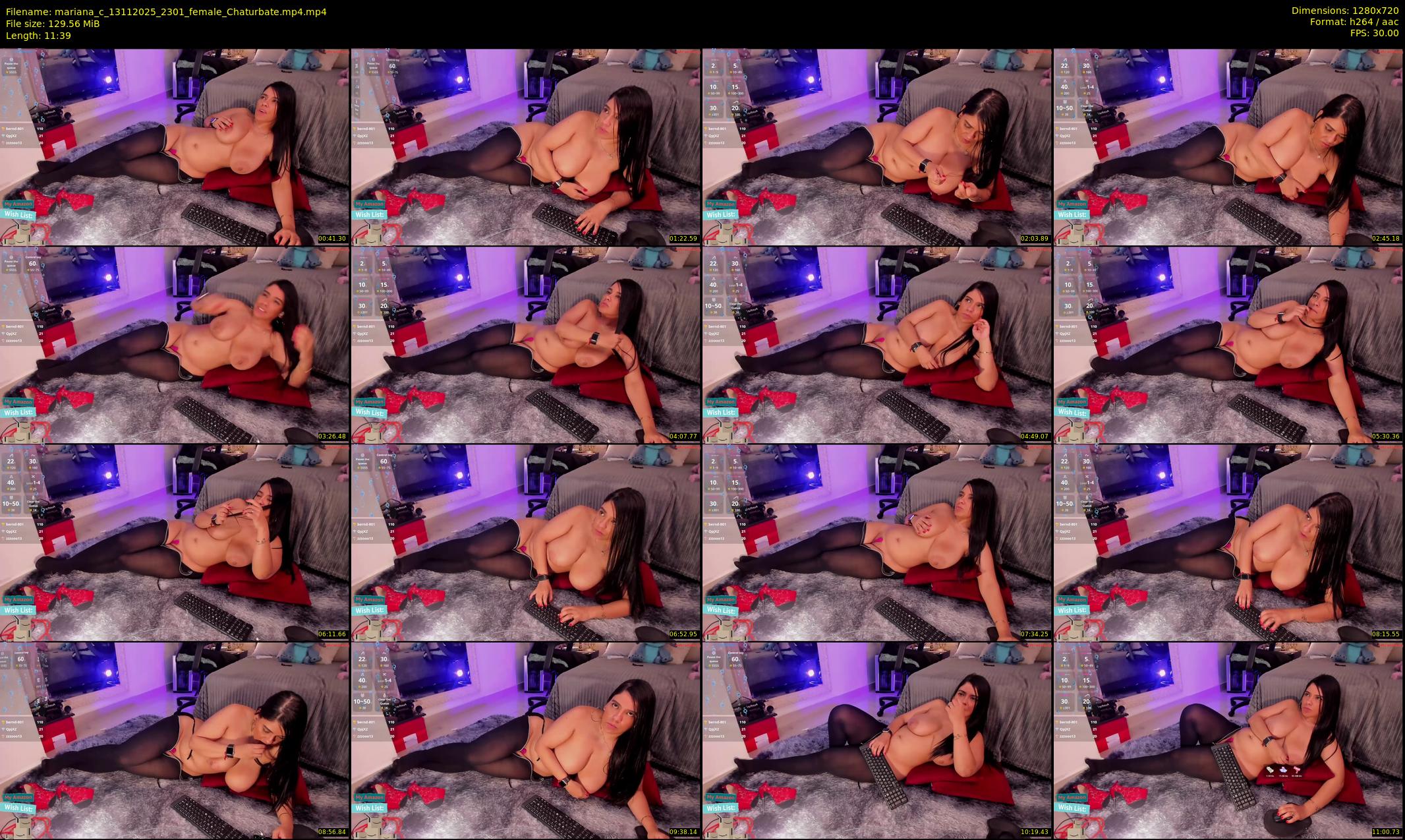mariana_c — 12 minute Chaturbate female cam show recording, 720p, Nov 13, 2025