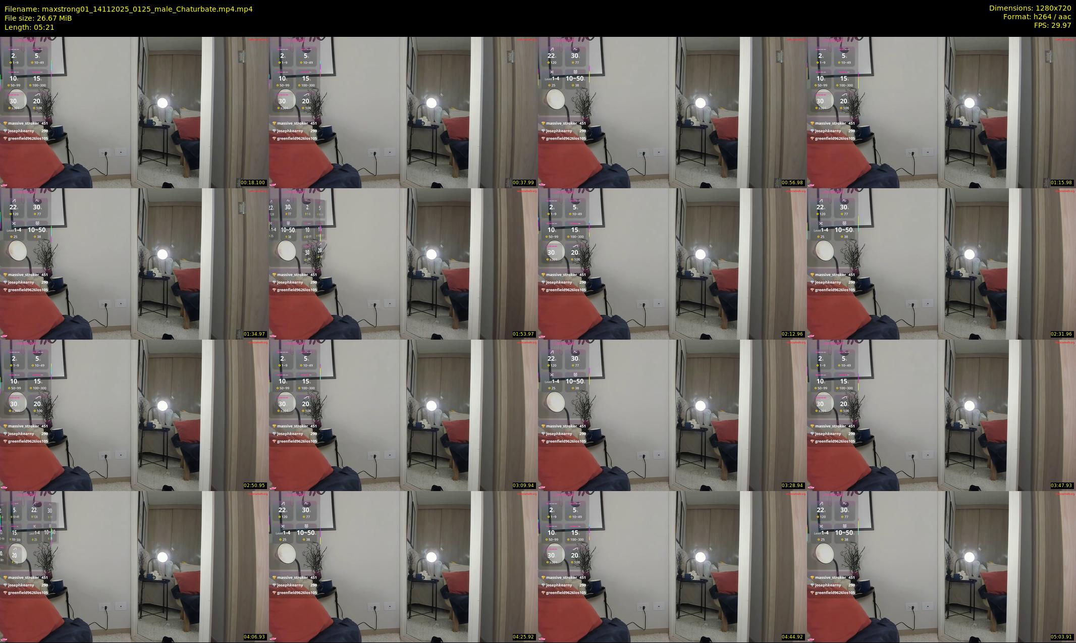 maxstrong01 — 6 minute Chaturbate male cam show recording, 720p, Nov 14, 2025