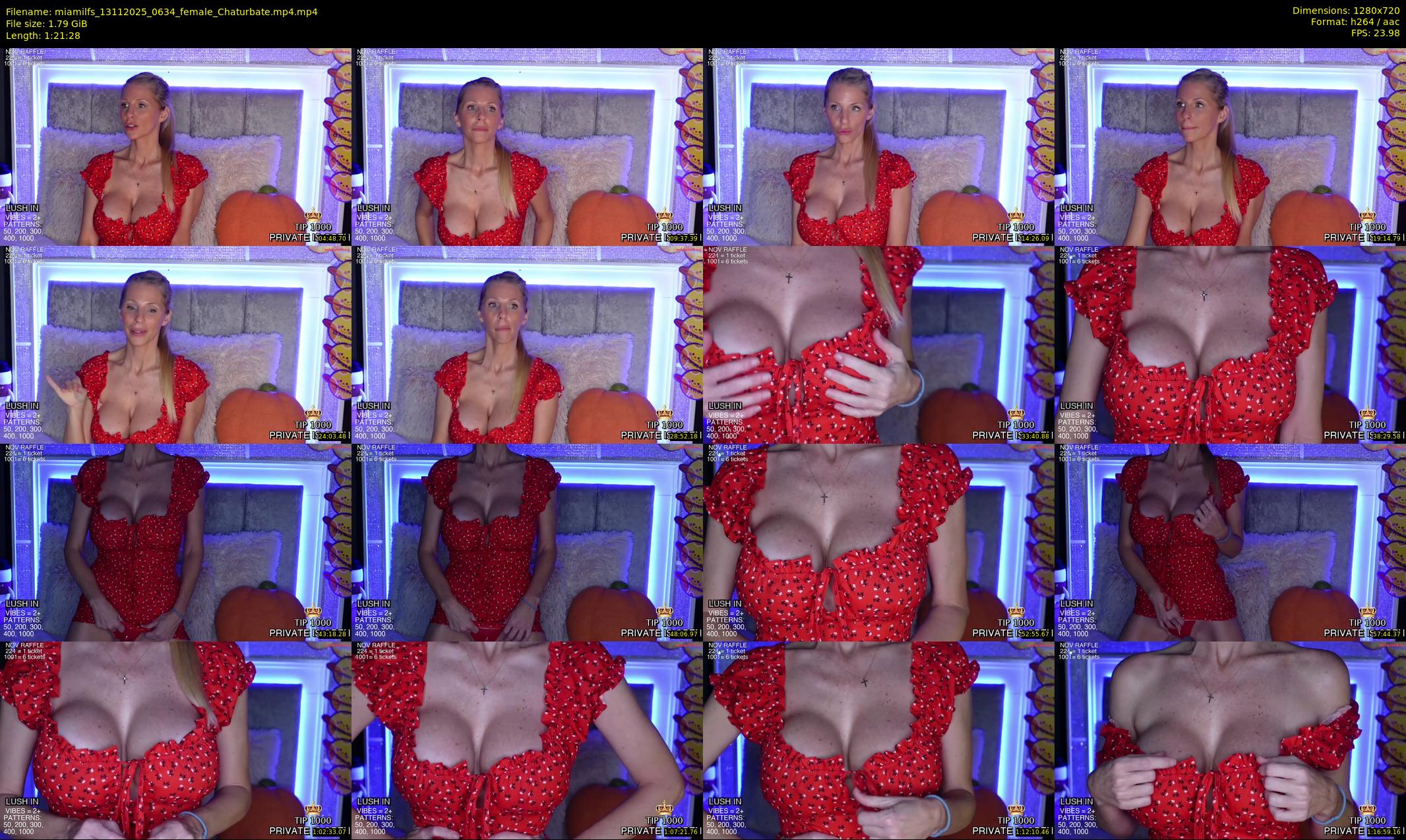 miamilfs — 82 minute Chaturbate female cam show recording, 720p, Nov 13, 2025