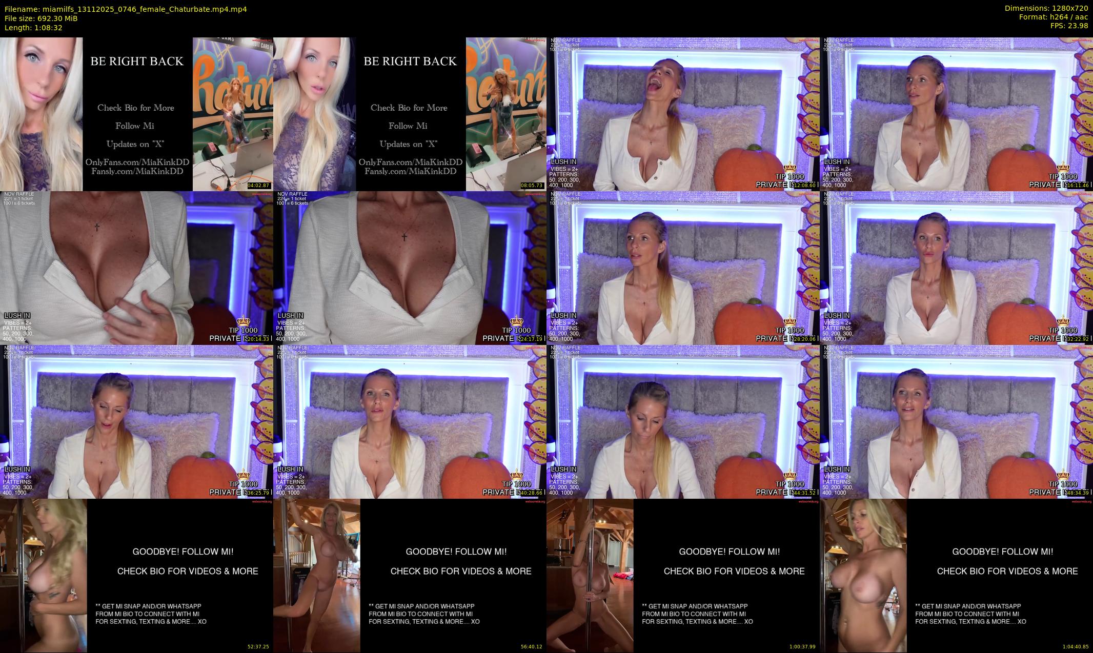 miamilfs — 69 minute Chaturbate female cam show recording, 720p, Nov 13, 2025