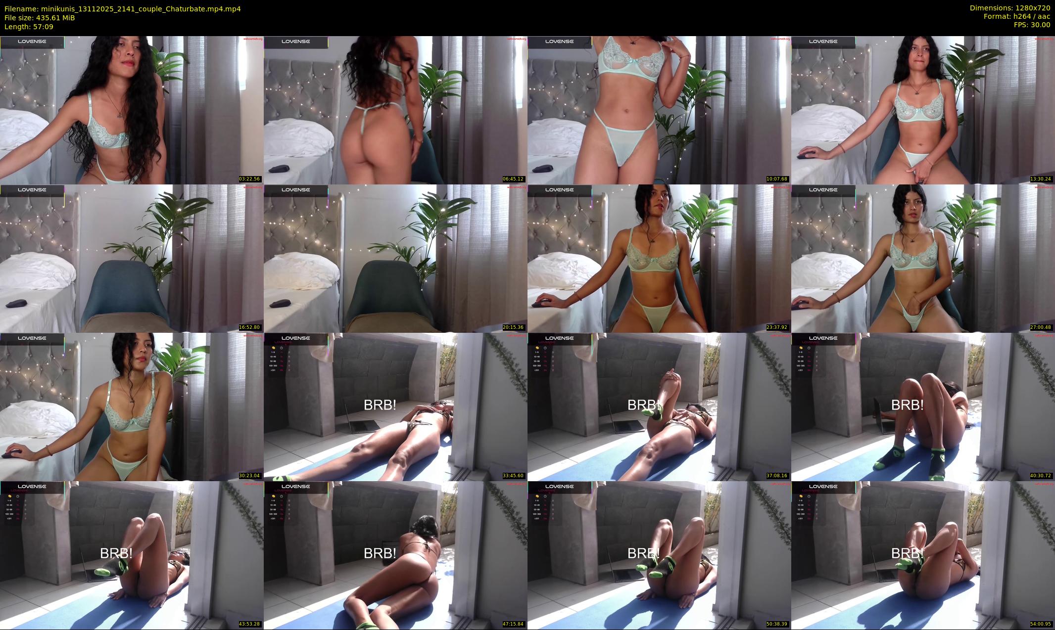 minikunis — 58 minute Chaturbate couple cam show recording, 720p, Nov 13, 2025