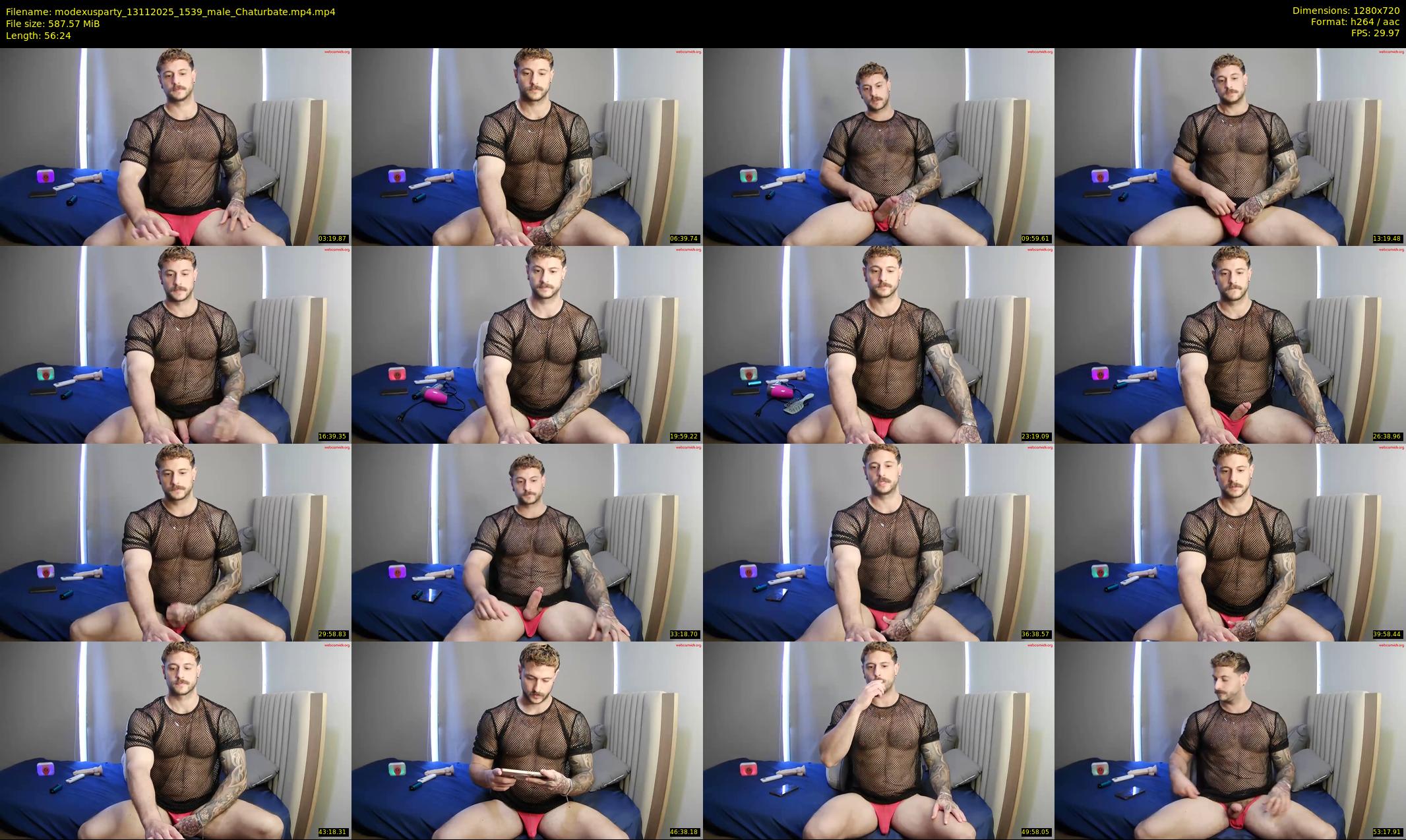 modexusparty — 57 minute Chaturbate male cam show recording, 720p, Nov 13, 2025