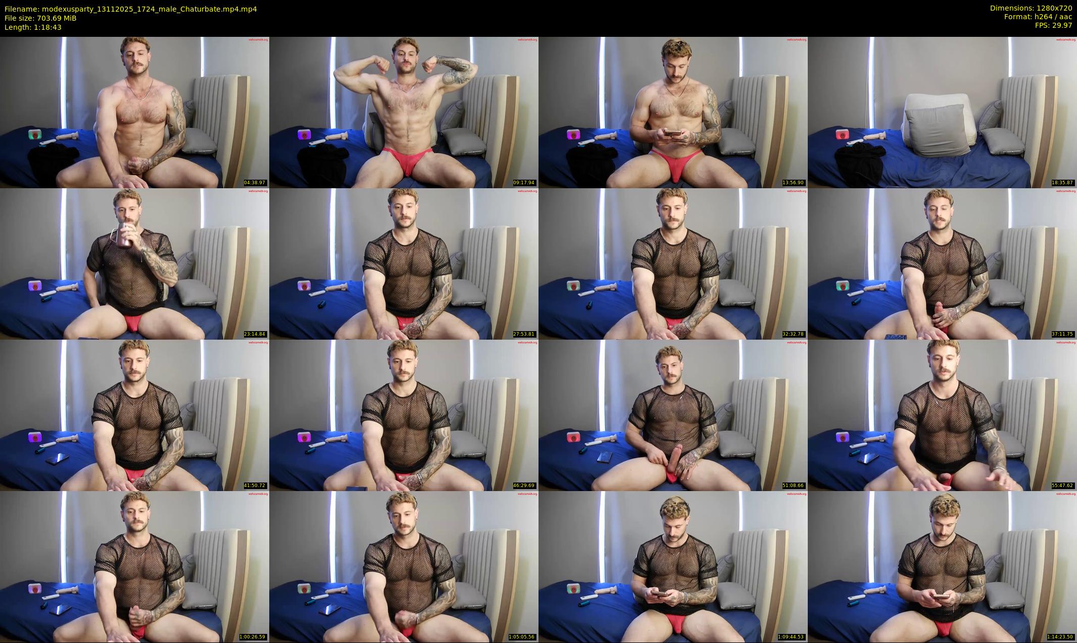 modexusparty — 79 minute Chaturbate male cam show recording, 720p, Nov 13, 2025