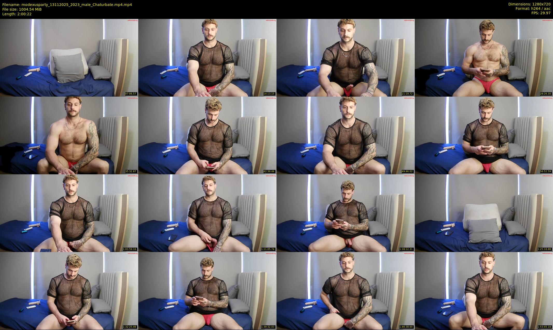 modexusparty — 121 minute Chaturbate male cam show recording, 720p, Nov 13, 2025