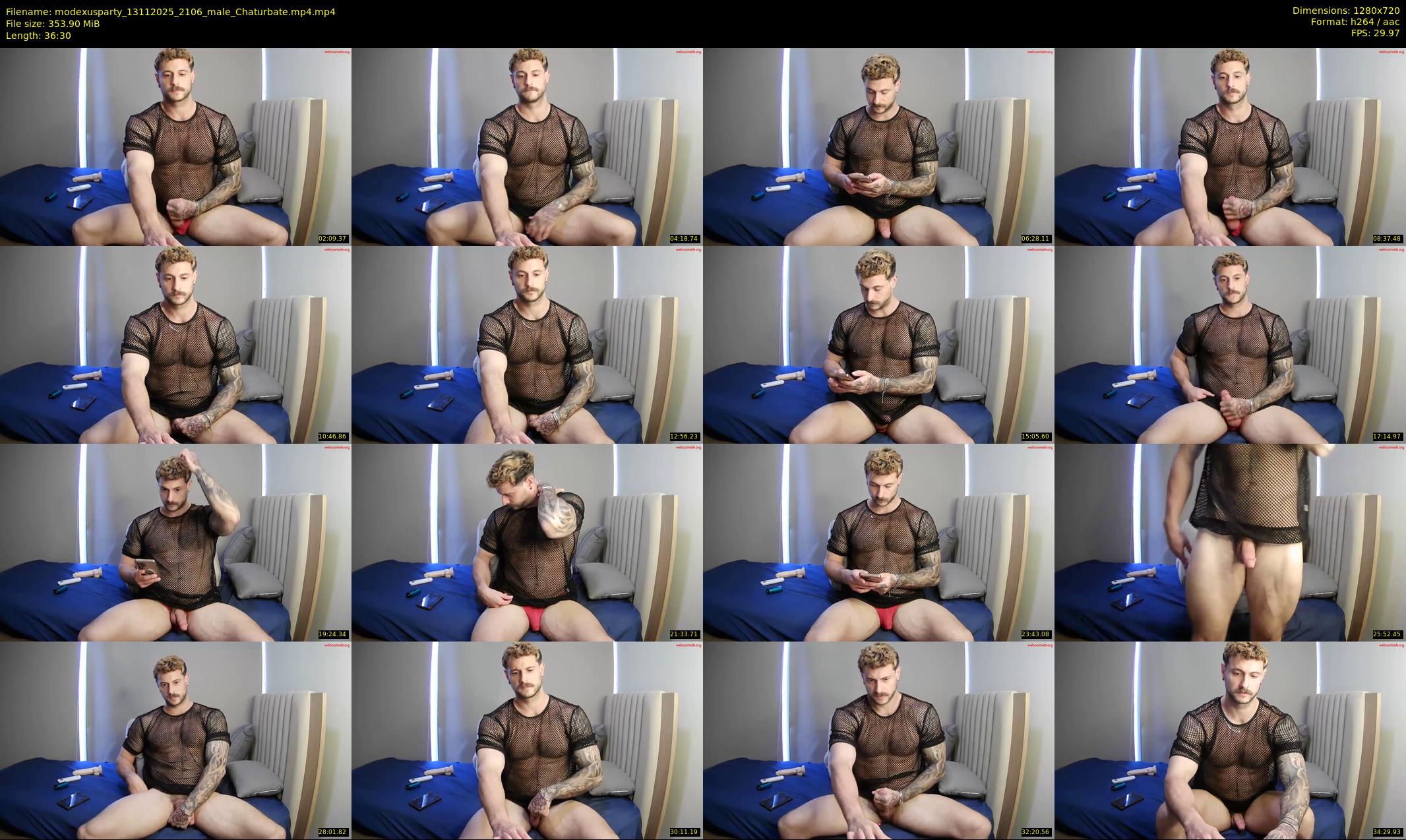 modexusparty — 37 minute Chaturbate male cam show recording, 720p, Nov 13, 2025