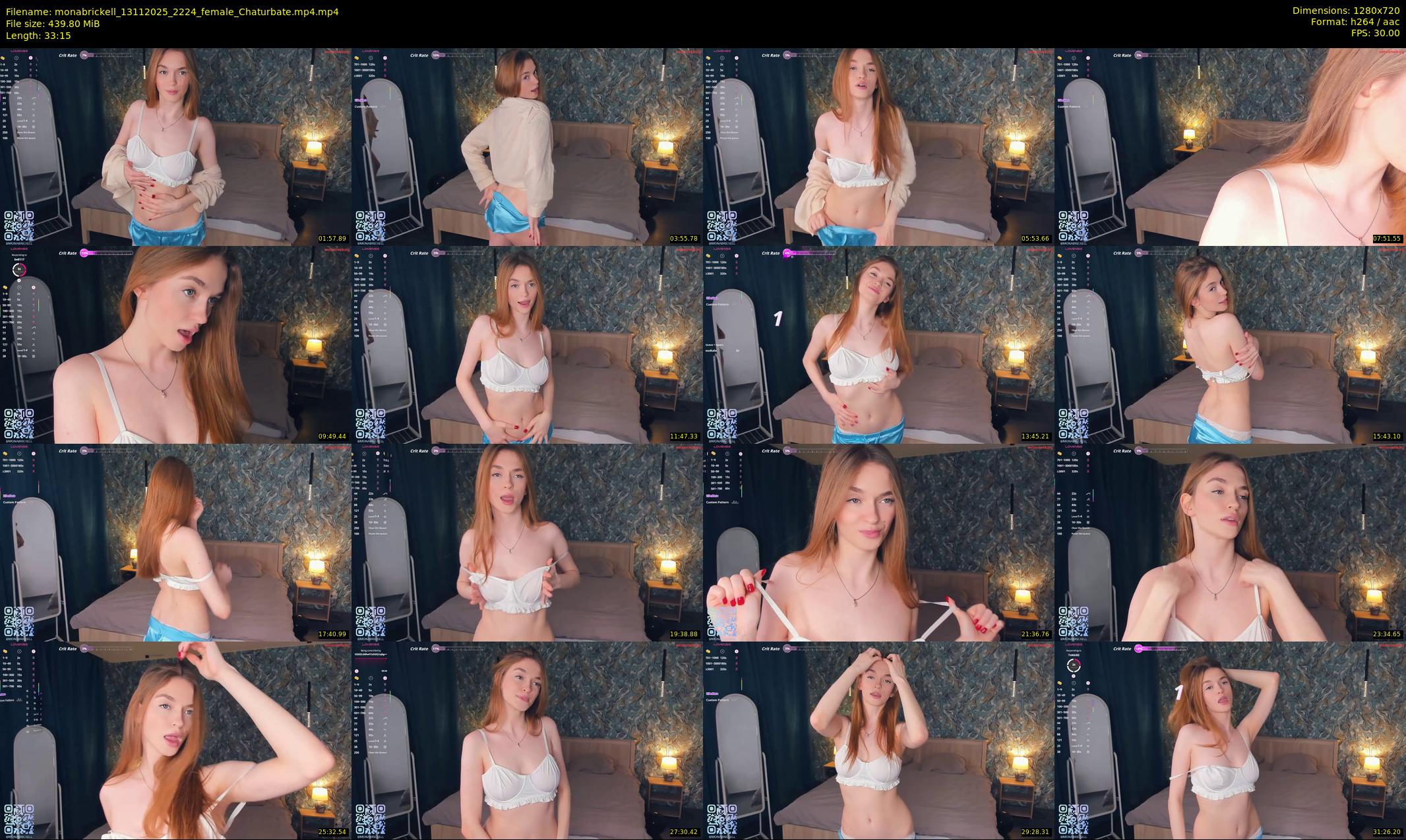 monabrickell — 34 minute Chaturbate female cam show recording, 720p, Nov 13, 2025