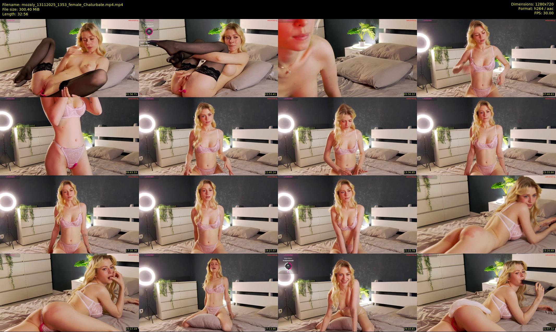 mozaly — 33 minute Chaturbate female cam show recording, 720p, Nov 13, 2025