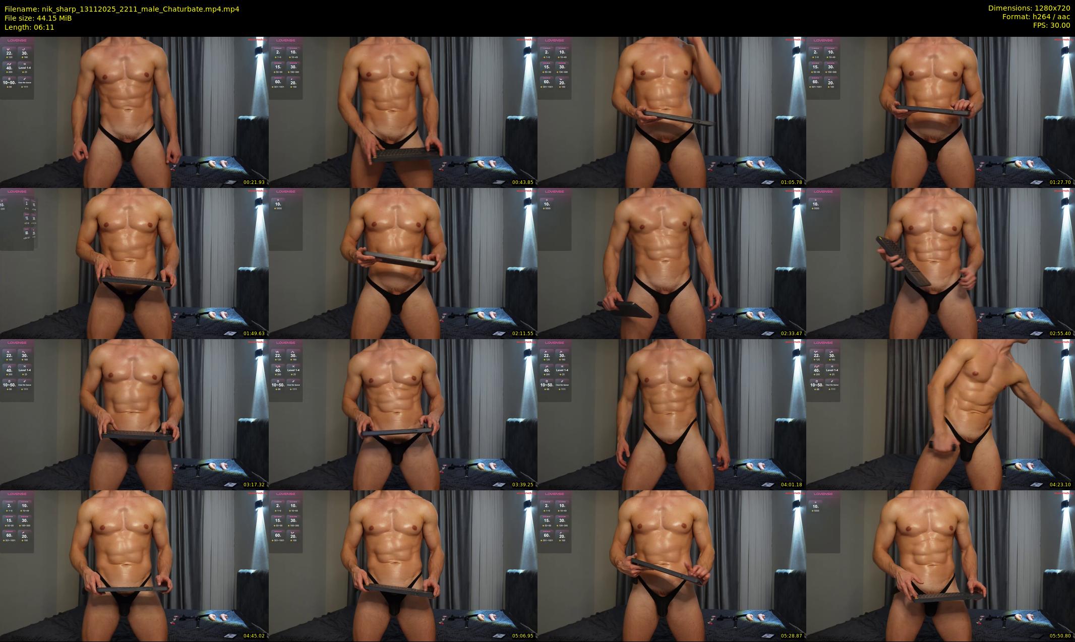 nik_sharp — 7 minute Chaturbate male cam show recording, 720p, Nov 13, 2025