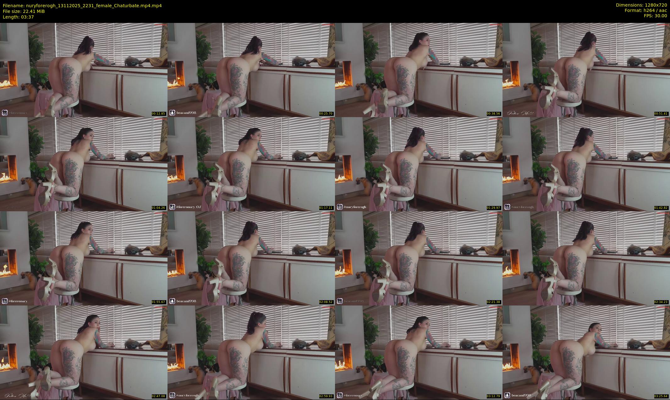 nuryforerogh — 4 minute Chaturbate female cam show recording, 720p, Nov 13, 2025