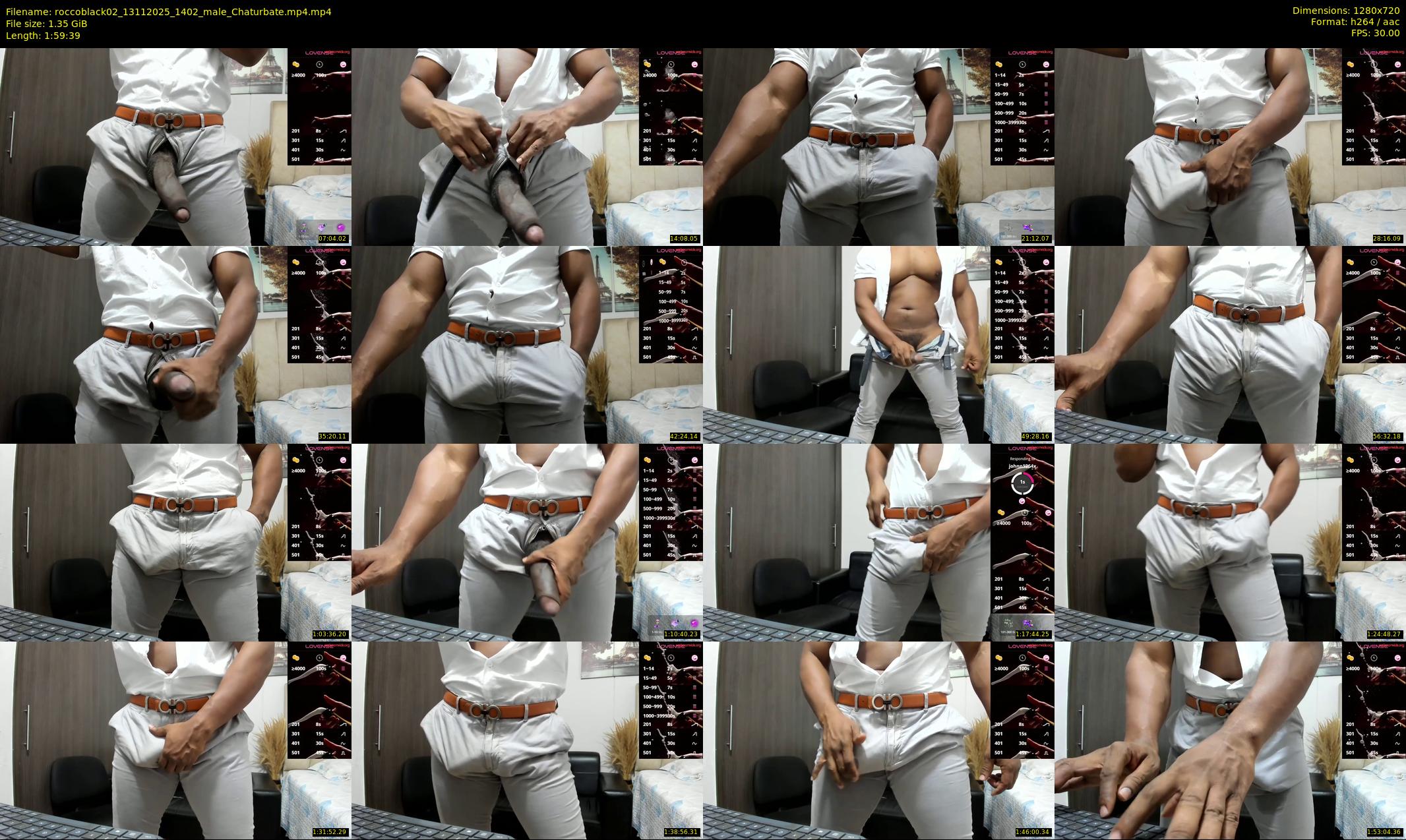 roccoblack02 — 120 minute Chaturbate male cam show recording, 720p, Nov 13, 2025