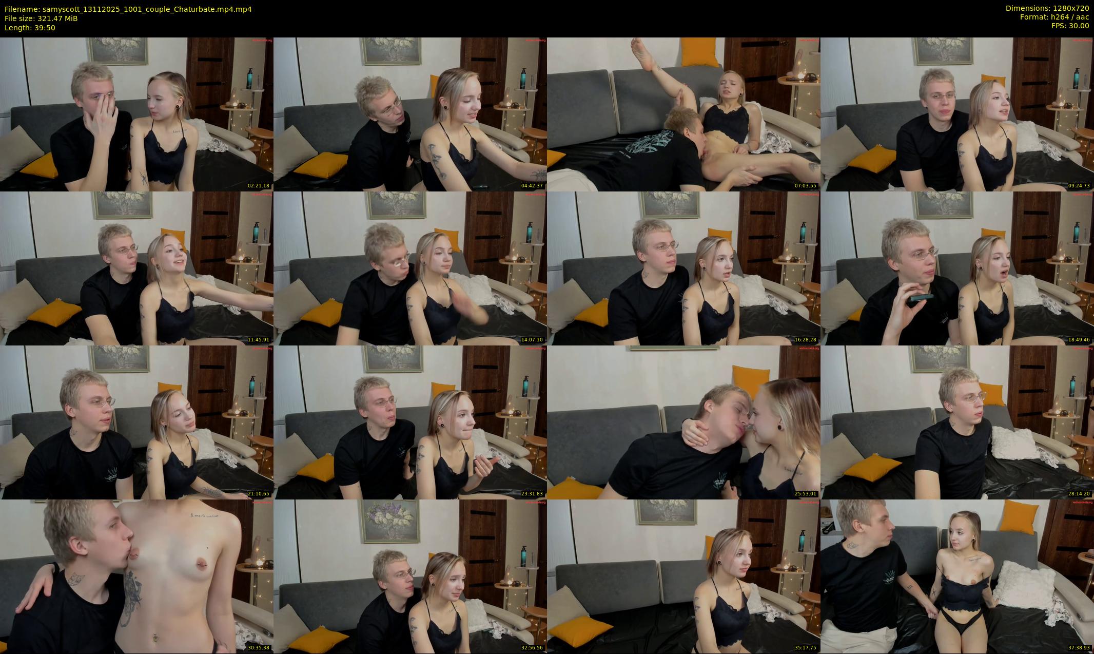 samyscott — 40 minute Chaturbate couple cam show recording, 720p, Nov 13, 2025