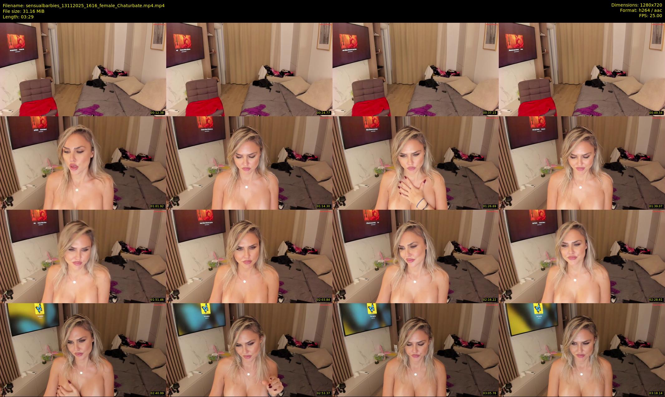 sensualbarbies — 4 minute Chaturbate female cam show recording, 720p, Nov 13, 2025