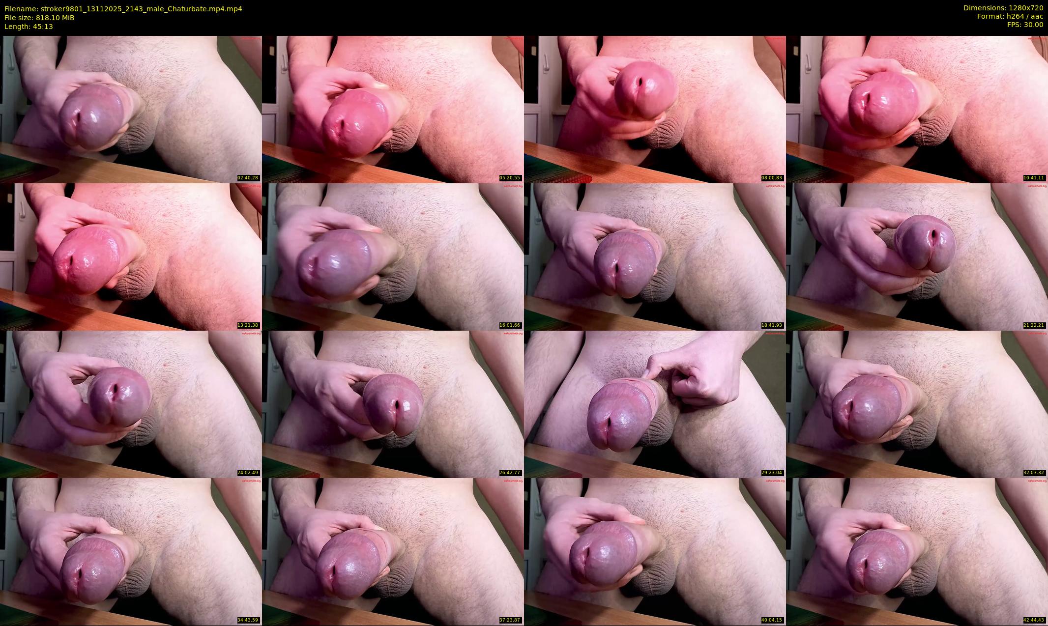 stroker9801 — 46 minute Chaturbate male cam show recording, 720p, Nov 13, 2025