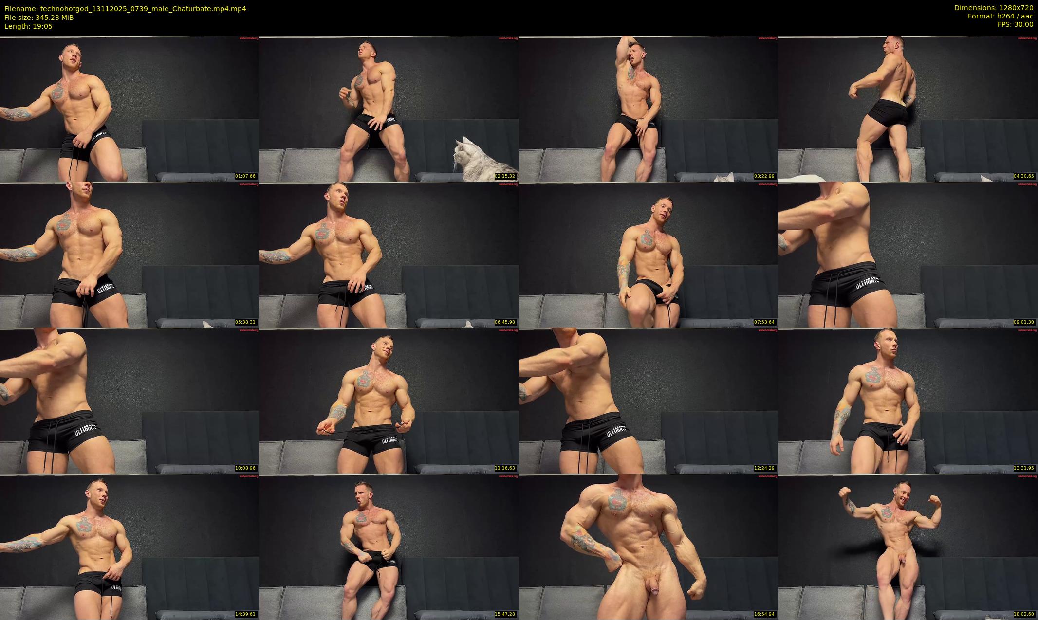 technohotgod — 20 minute Chaturbate male cam show recording, 720p, Nov 13, 2025