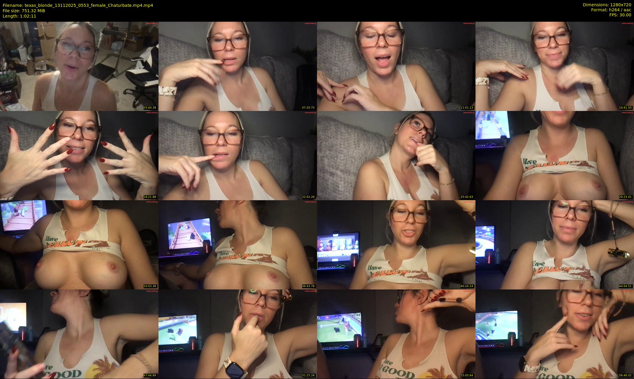 texas_blonde — 63 minute Chaturbate female cam show recording, 720p, Nov 13, 2025