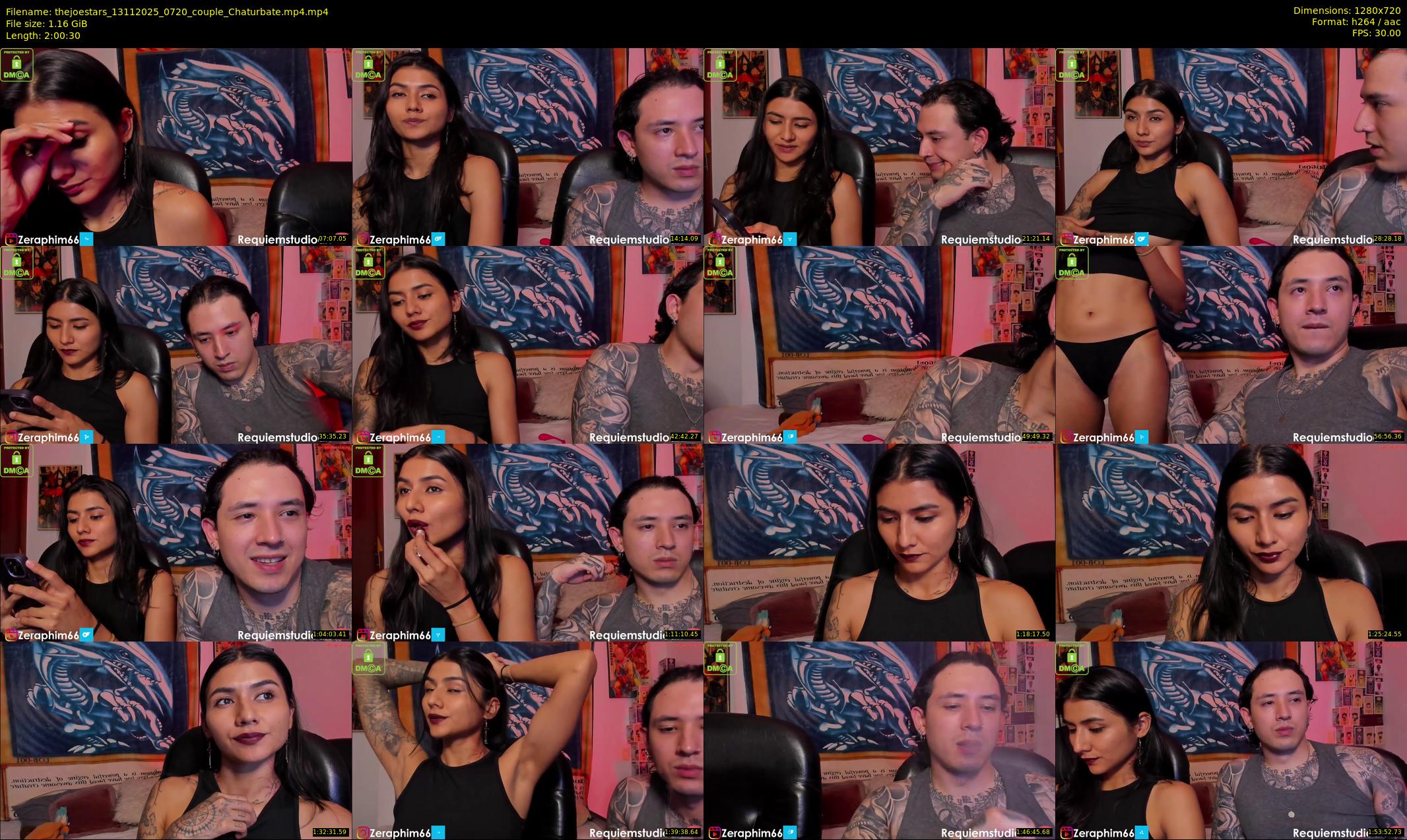 thejoestars — 121 minute Chaturbate couple cam show recording, 720p, Nov 13, 2025