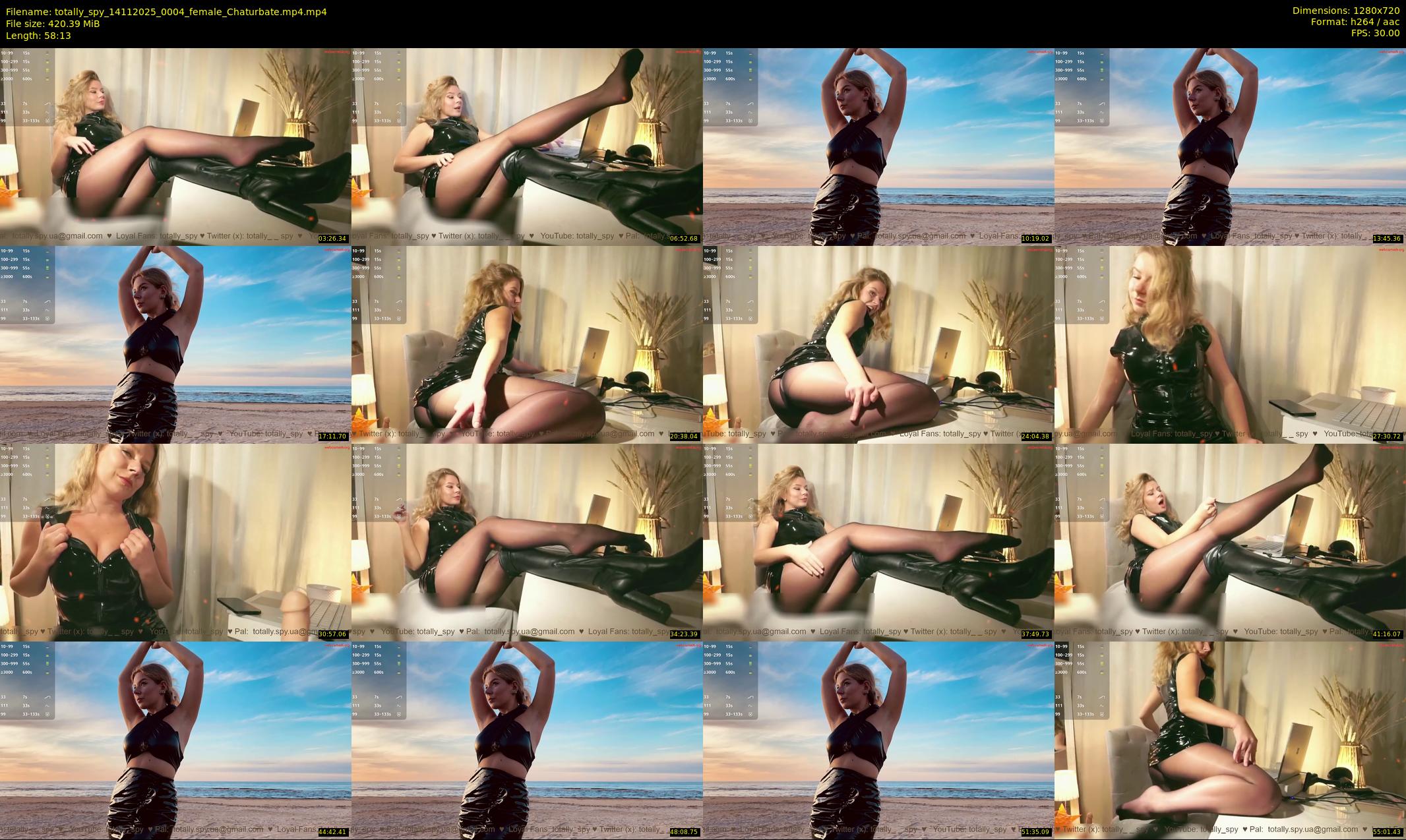 totally_spy — 59 minute Chaturbate female cam show recording, 720p, Nov 14, 2025