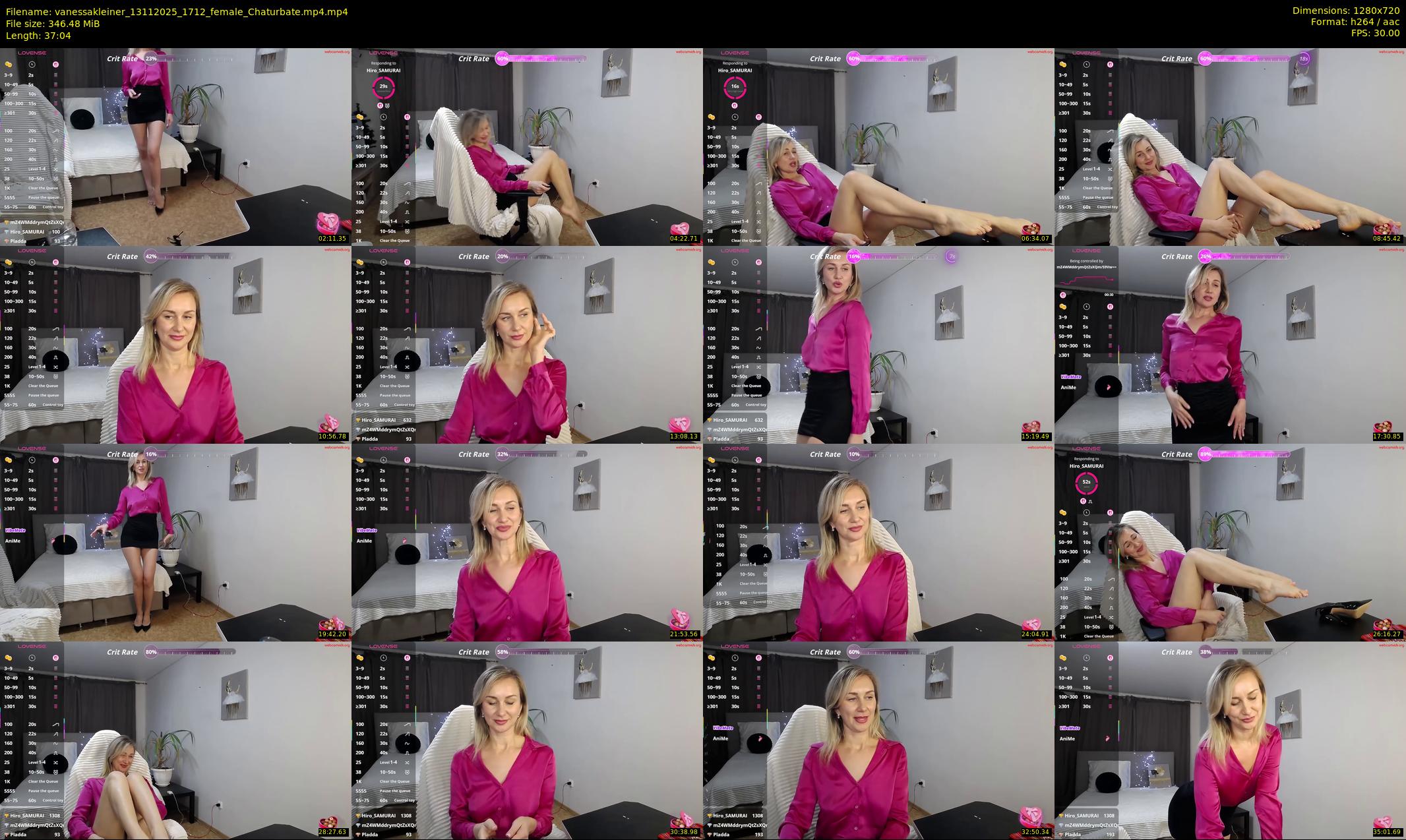vanessakleiner — 38 minute Chaturbate female cam show recording, 720p, Nov 13, 2025