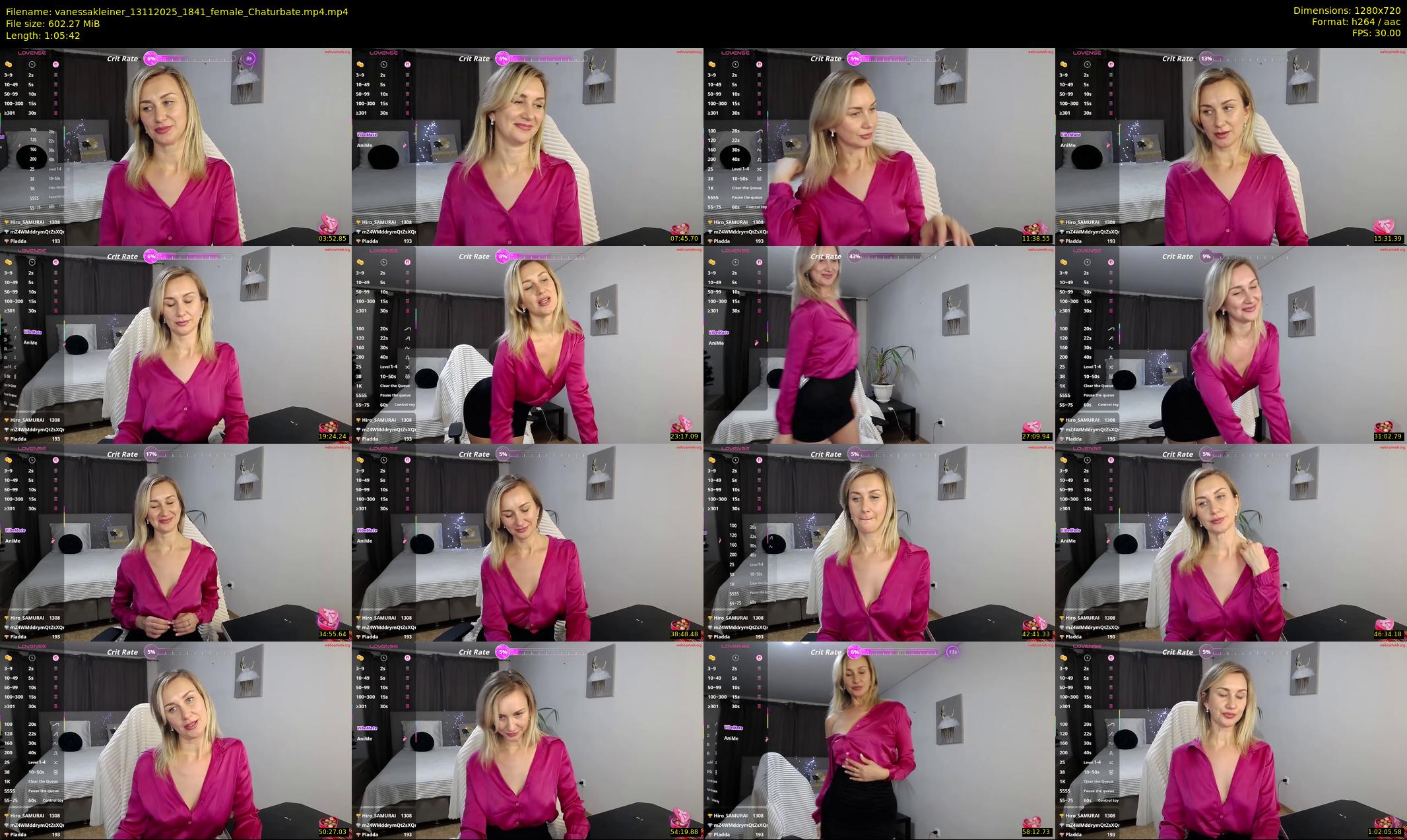 vanessakleiner — 66 minute Chaturbate female cam show recording, 720p, Nov 13, 2025