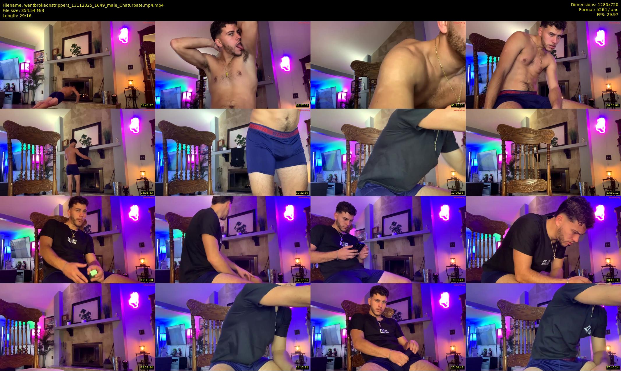 wentbrokeonstrippers — 30 minute Chaturbate male cam show recording, 720p, Nov 13, 2025
