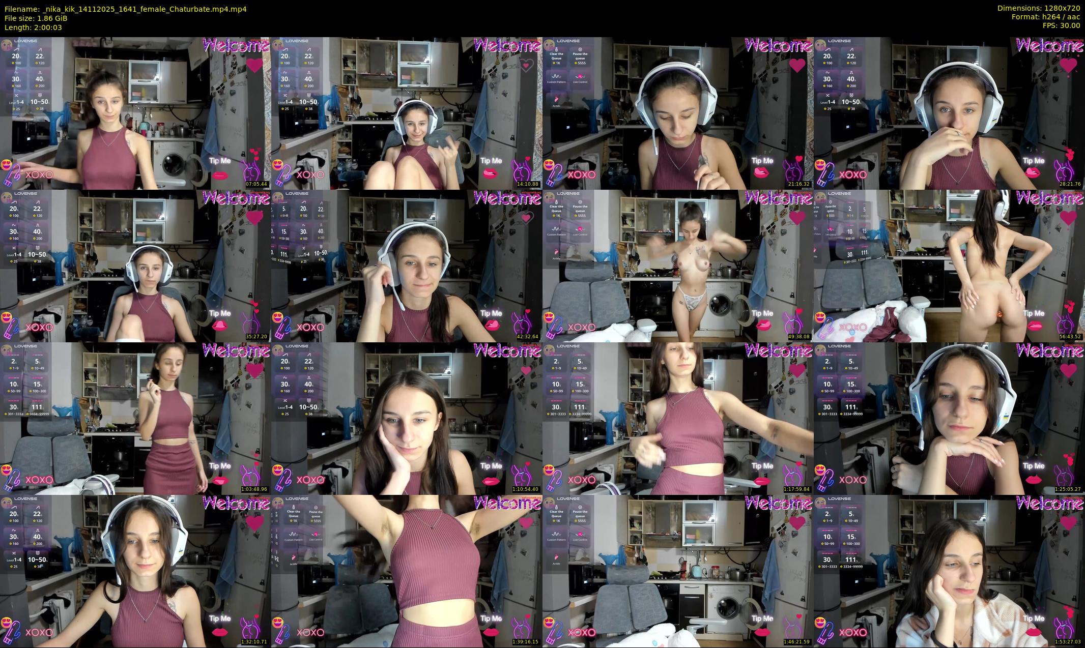 _nika_kik — 121 minute Chaturbate female cam show recording, 720p, Nov 14, 2025