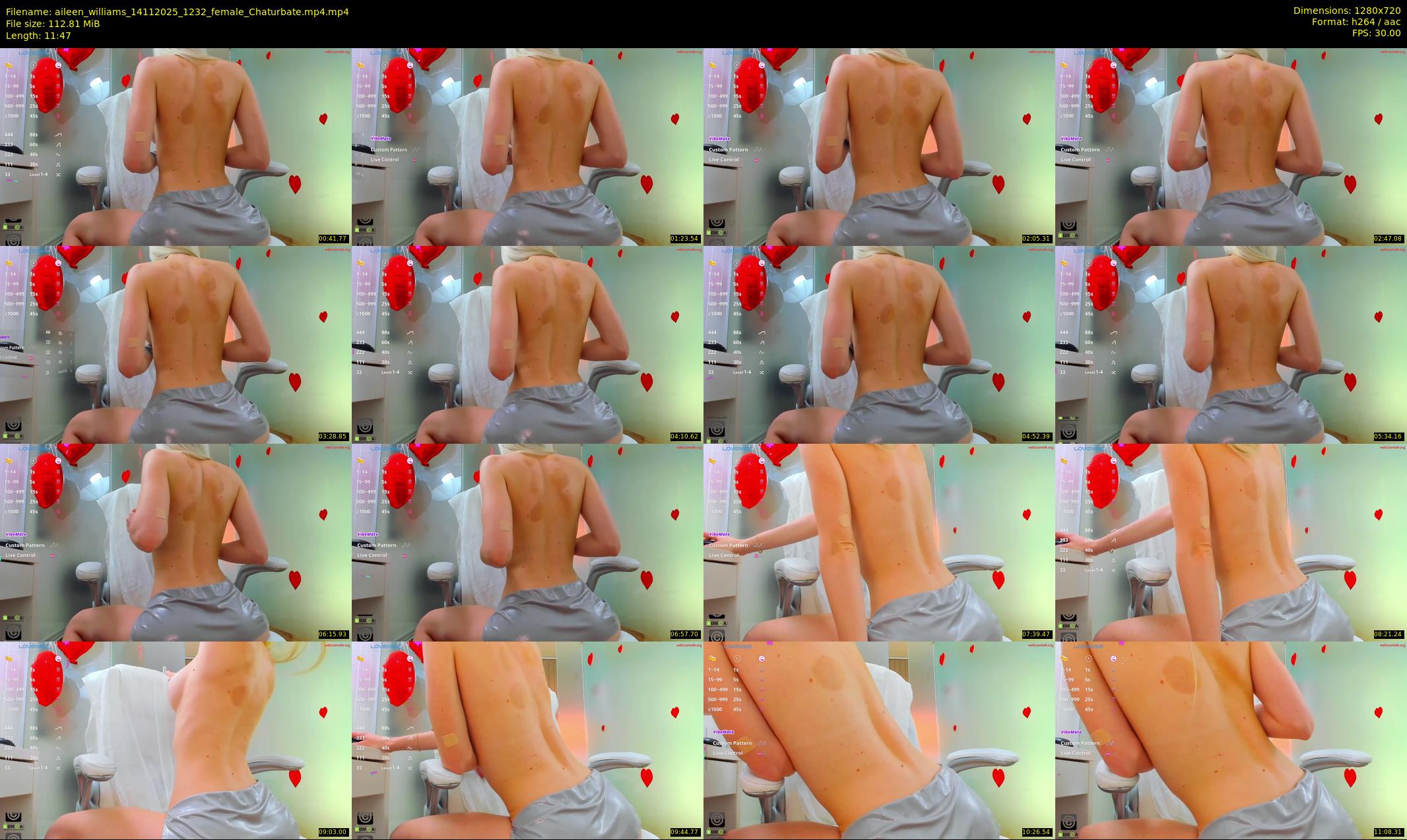 aileen_williams — 12 minute Chaturbate female cam show recording, 720p, Nov 14, 2025