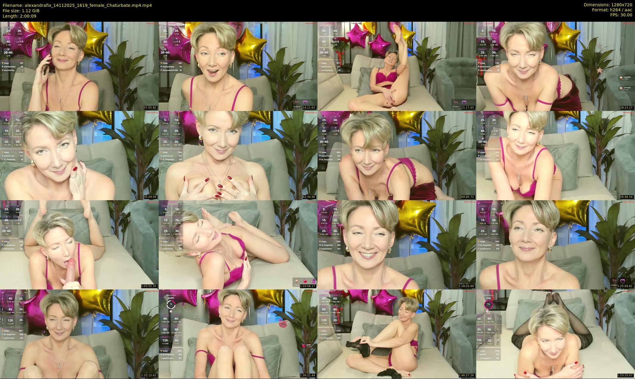 alexandrafix — 121 minute Chaturbate female cam show recording, 720p, Nov 14, 2025