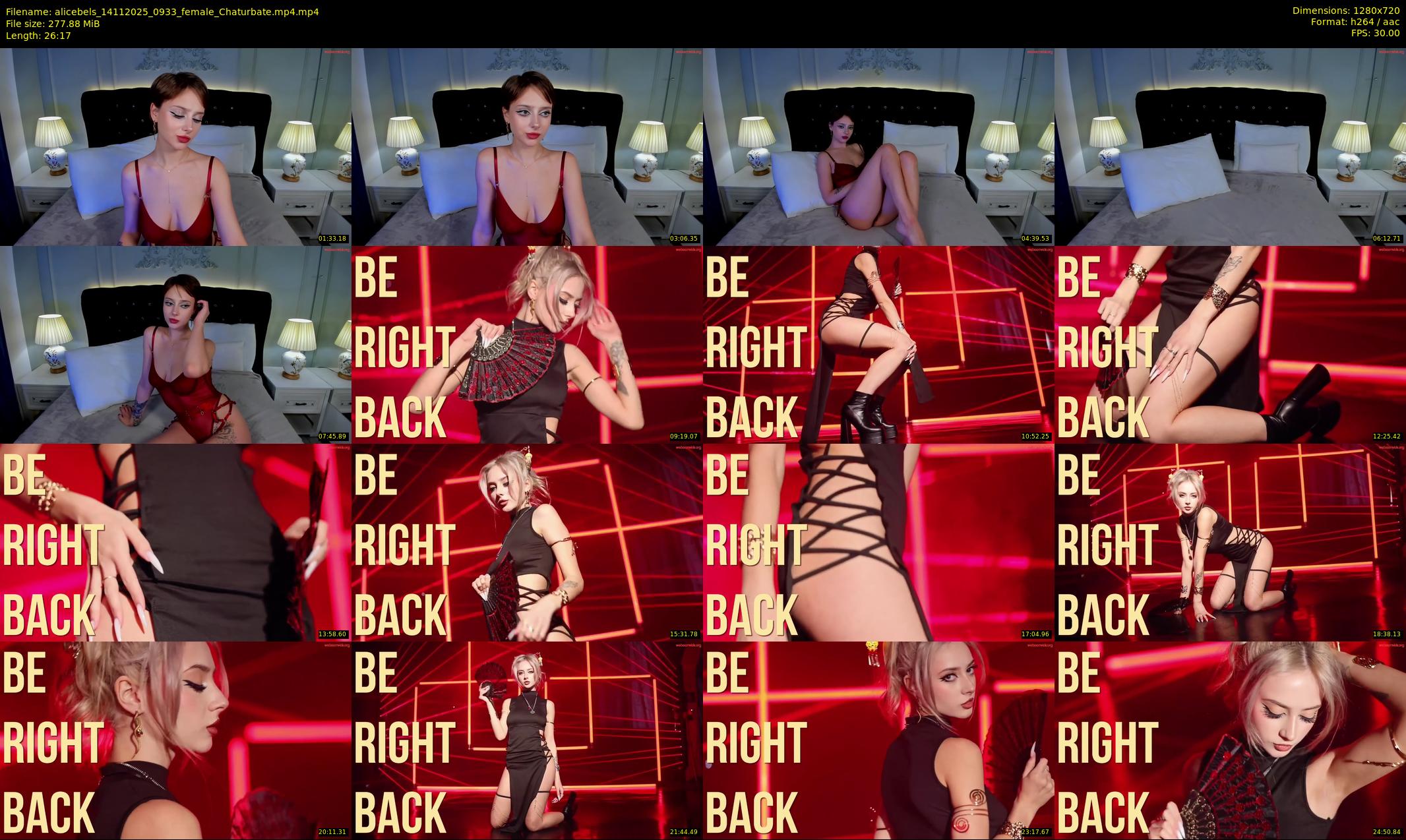 alicebels — 27 minute Chaturbate female cam show recording, 720p, Nov 14, 2025