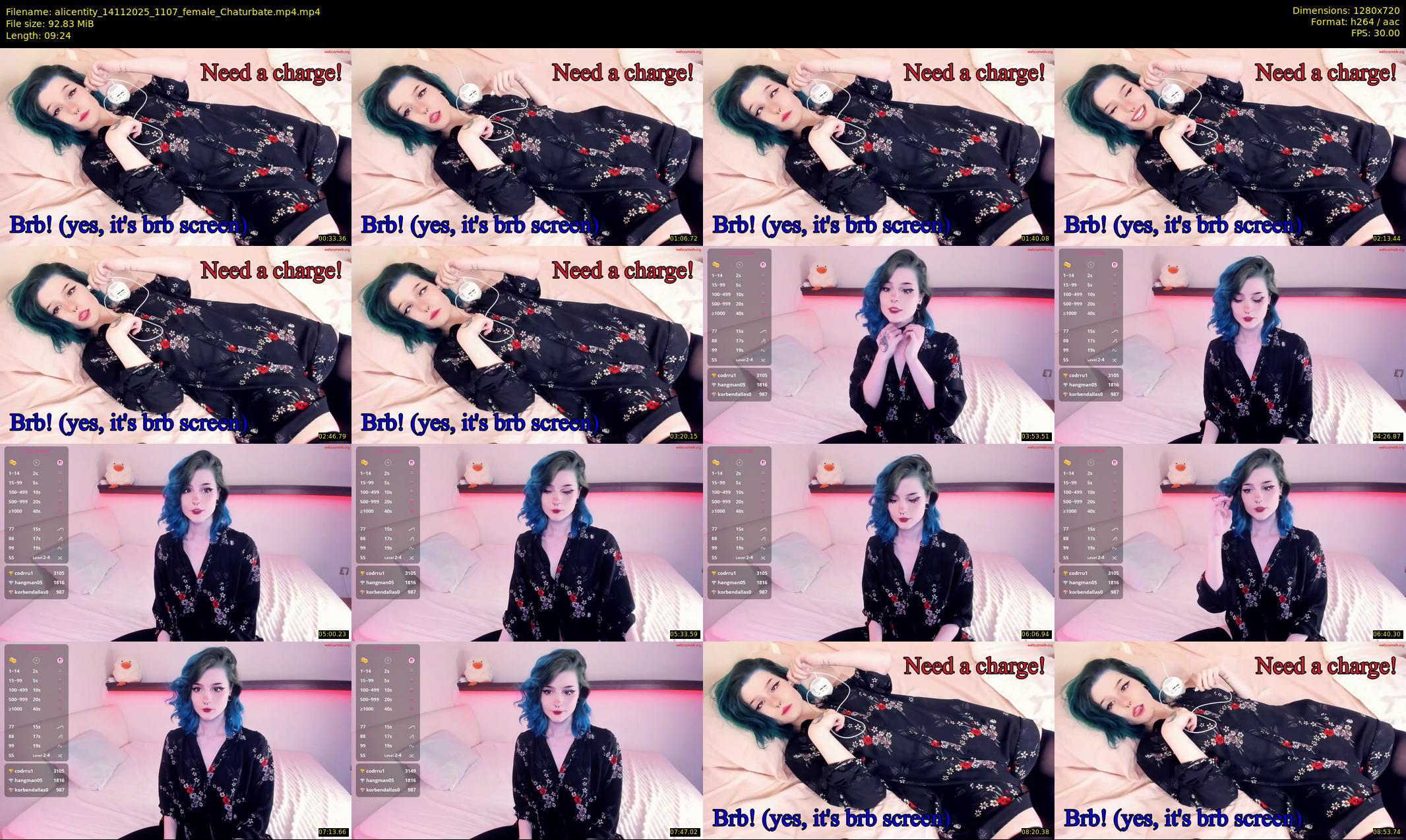 alicentity — 10 minute Chaturbate female cam show recording, 720p, Nov 14, 2025