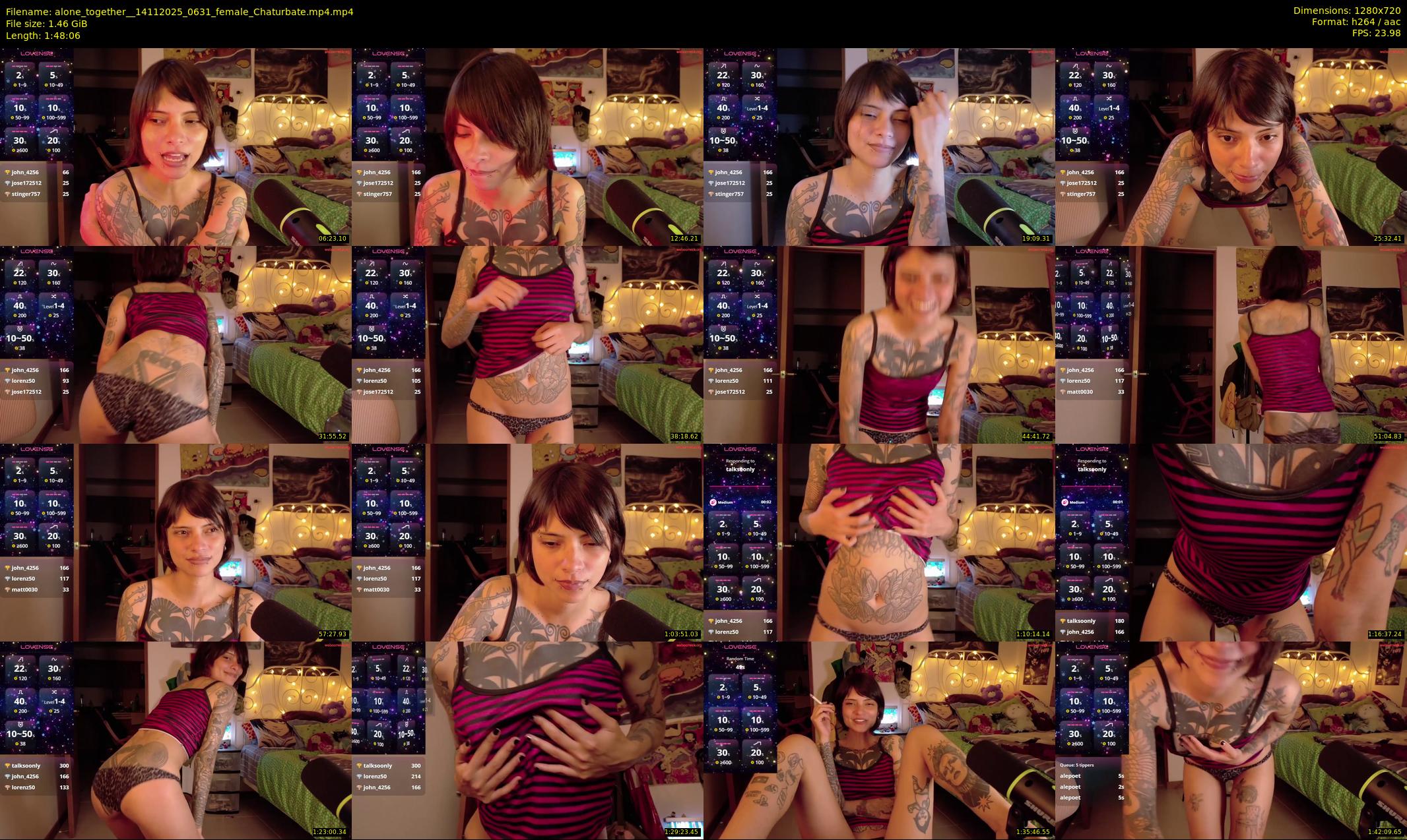 alone_together_ — 109 minute Chaturbate female cam show recording, 720p, Nov 14, 2025