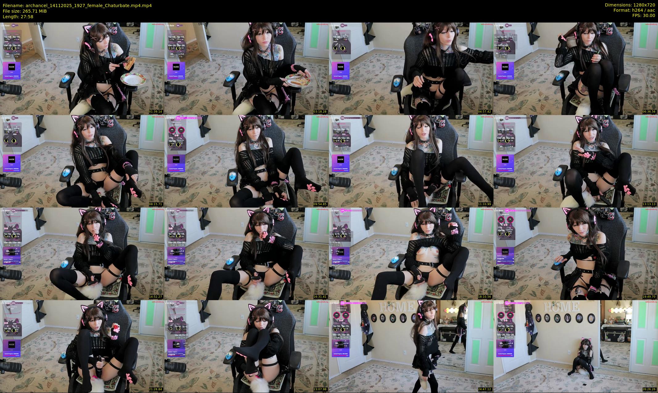 archancel — 28 minute Chaturbate female cam show recording, 720p, Nov 14, 2025