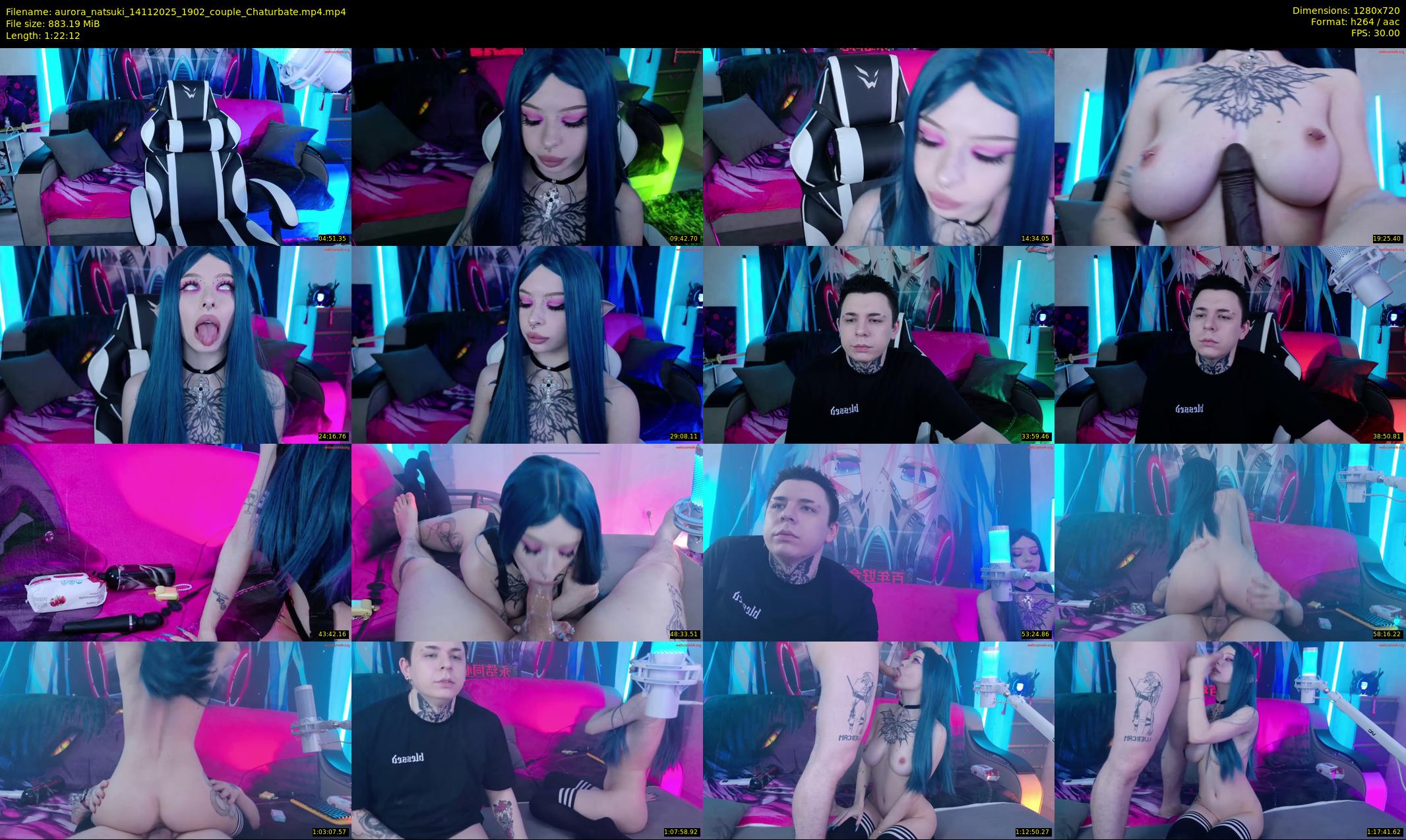 aurora_natsuki — 83 minute Chaturbate couple cam show recording, 720p, Nov 14, 2025