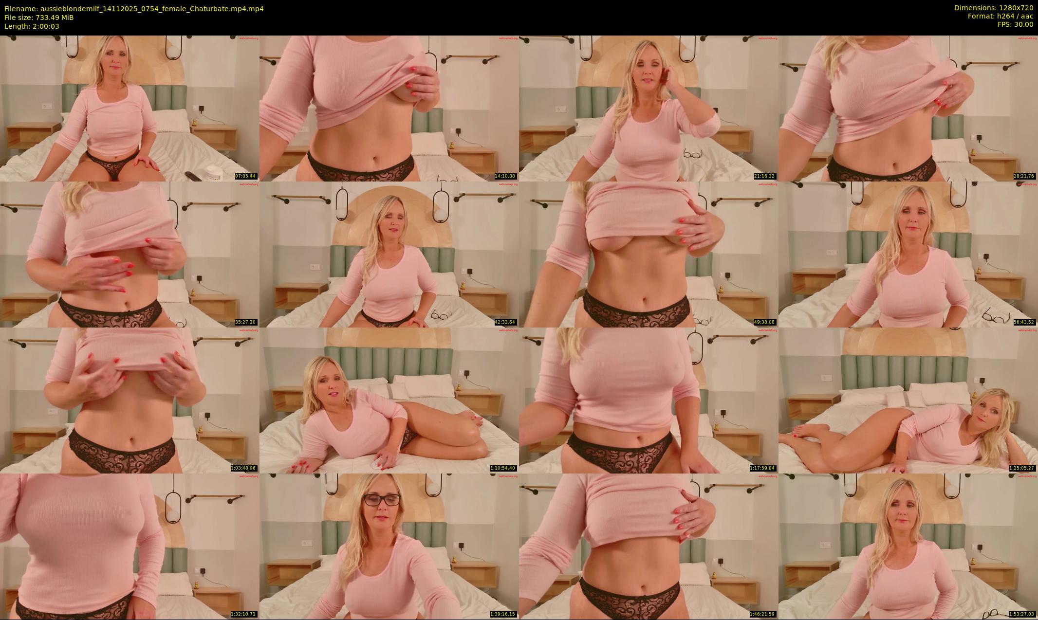 aussieblondemilf — 121 minute Chaturbate female cam show recording, 720p, Nov 14, 2025