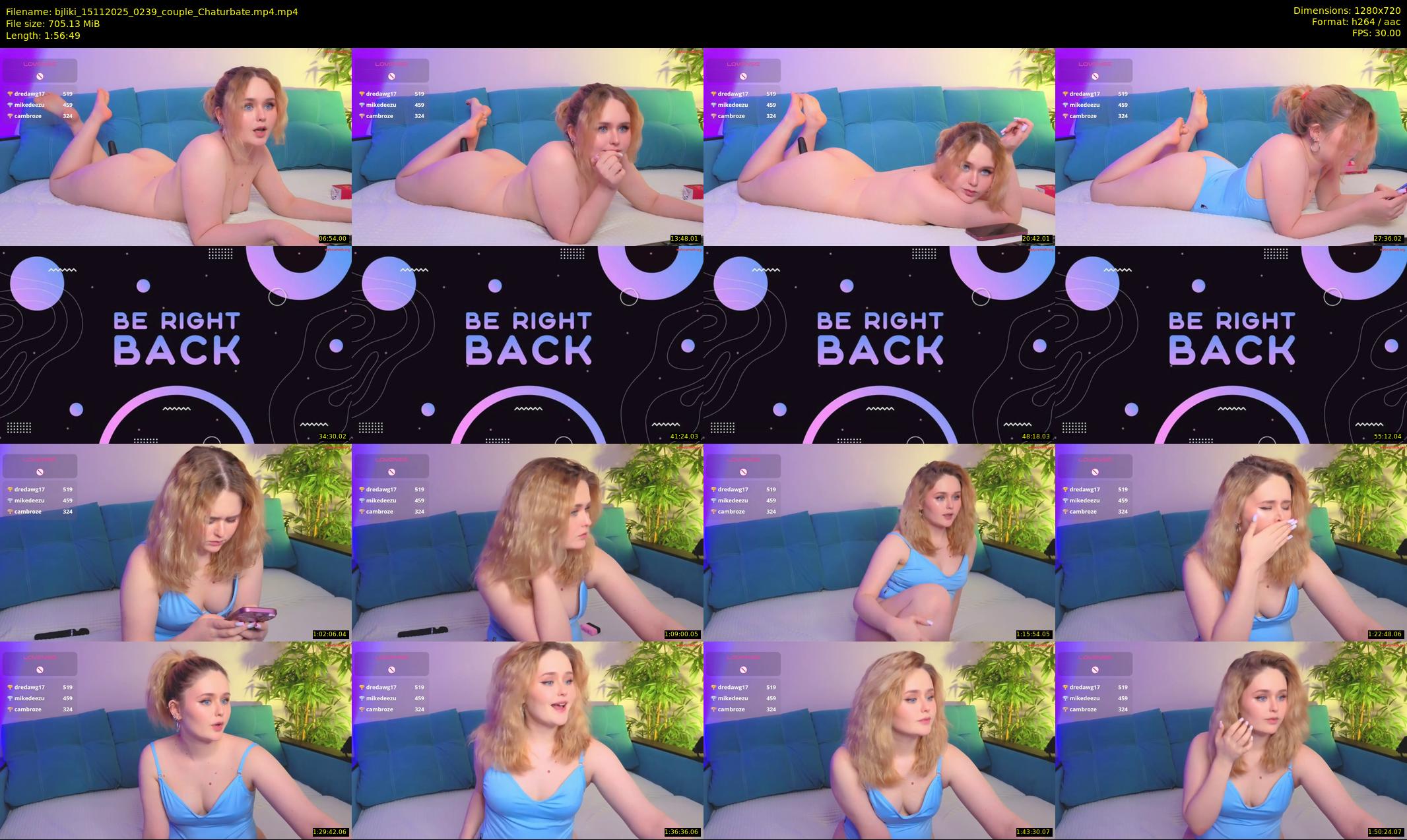 bjliki — 117 minute Chaturbate couple cam show recording, 720p, Nov 15, 2025