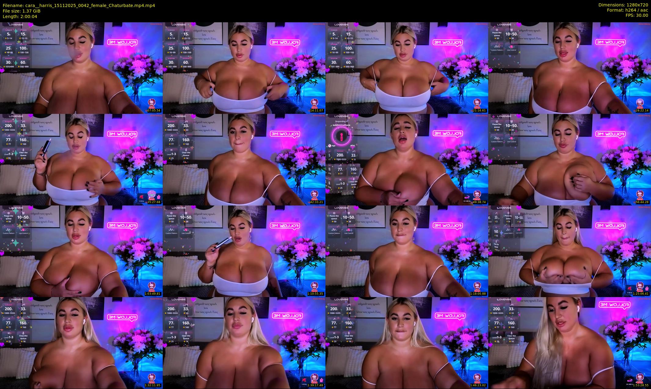 cara__harris — 121 minute Chaturbate female cam show recording, 720p, Nov 15, 2025