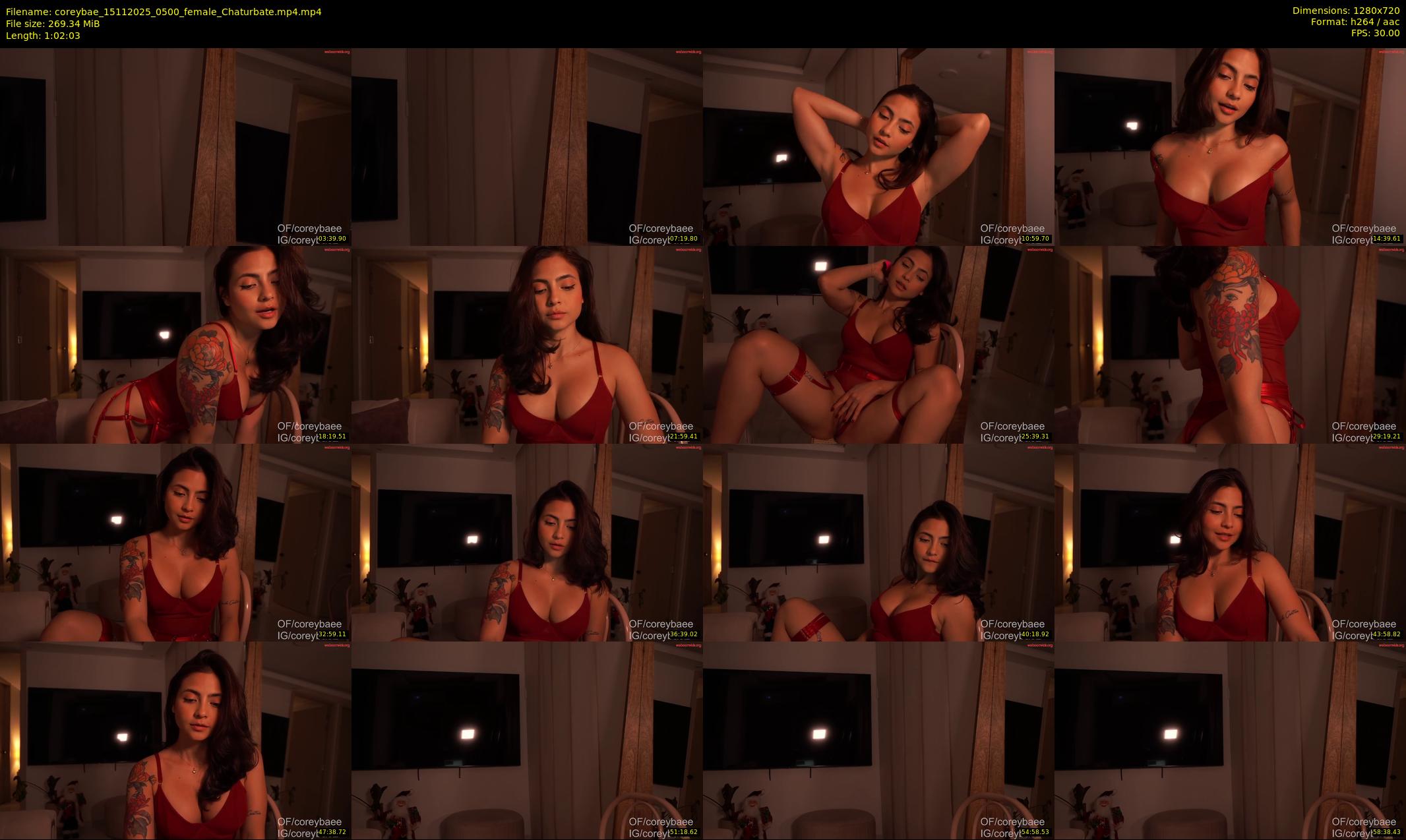 coreybae — 63 minute Chaturbate female cam show recording, 720p, Nov 15, 2025