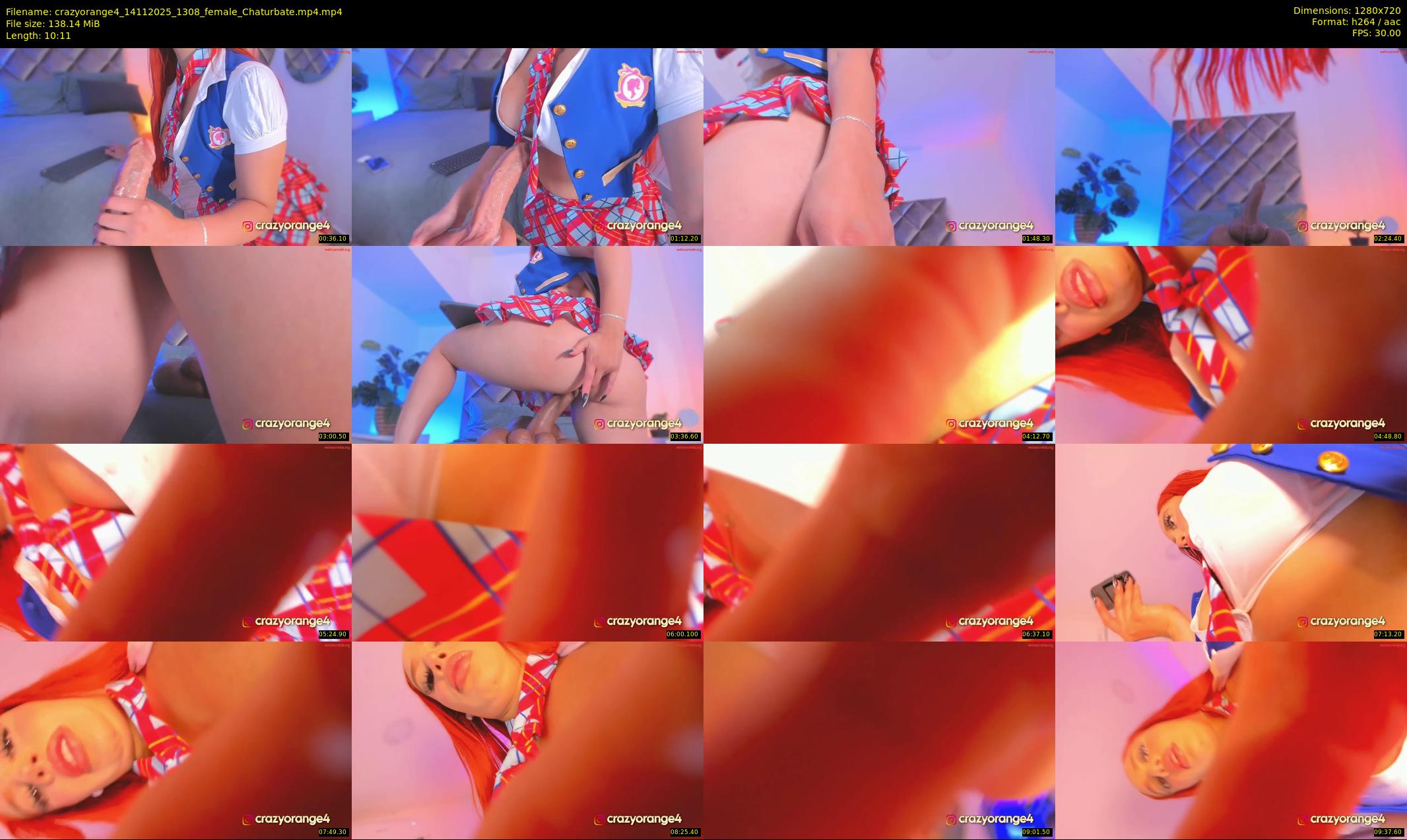 crazyorange4 — 11 minute Chaturbate female cam show recording, 720p, Nov 14, 2025